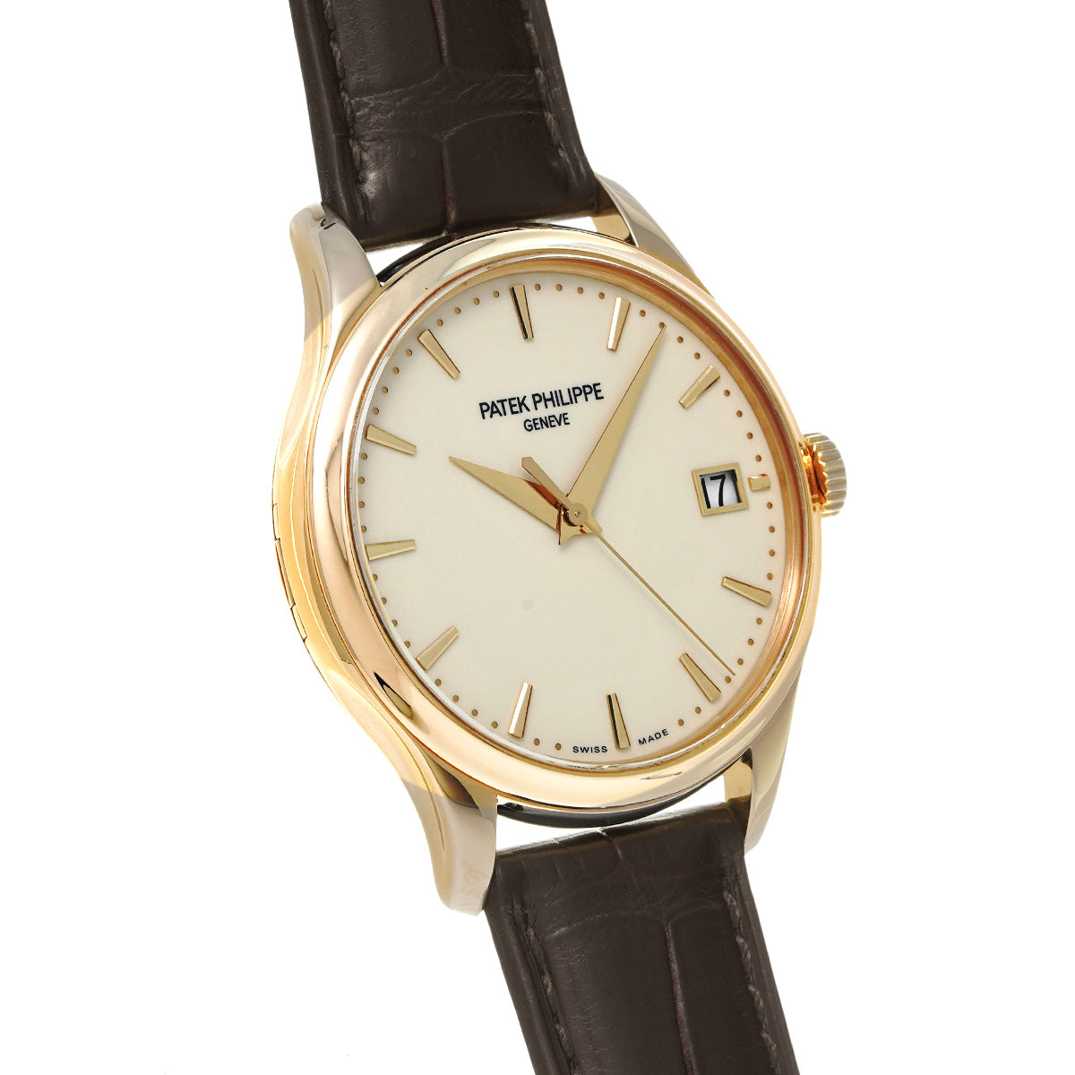 Calatrava 5227J-001 Ivory Laquer PATEK PHILIPPE Men's [Pre-Owned].
