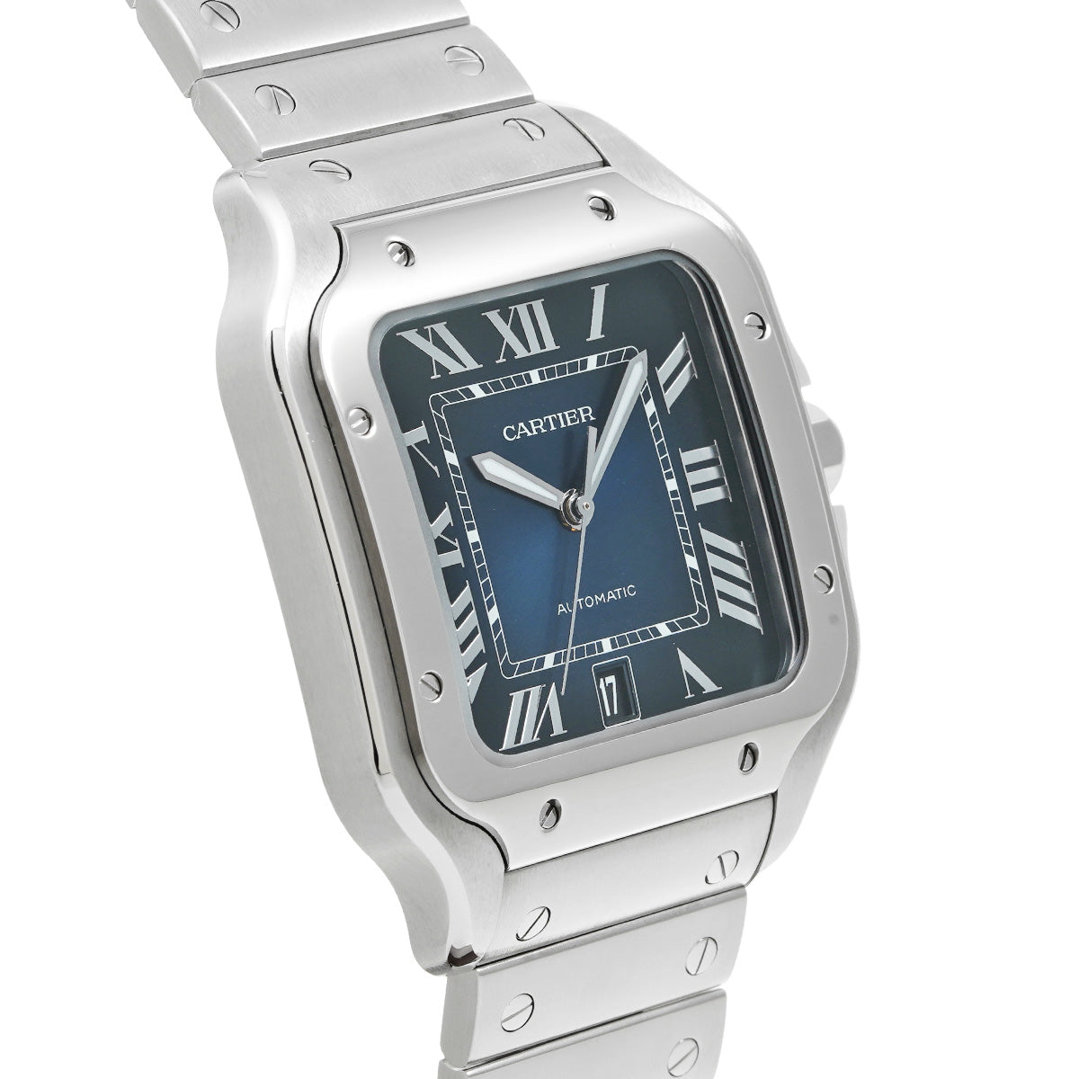 Santos de Cartier LM WSSA0030 Blue Gradation CARTIER Men's [Pre-Owned].