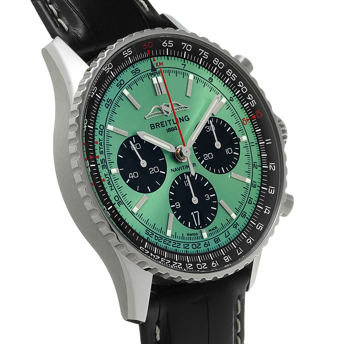 Navitimer B01 Chronograph 43 AB0138241L1P1 Green/Black BREITLING Men's [Pre-Owned]