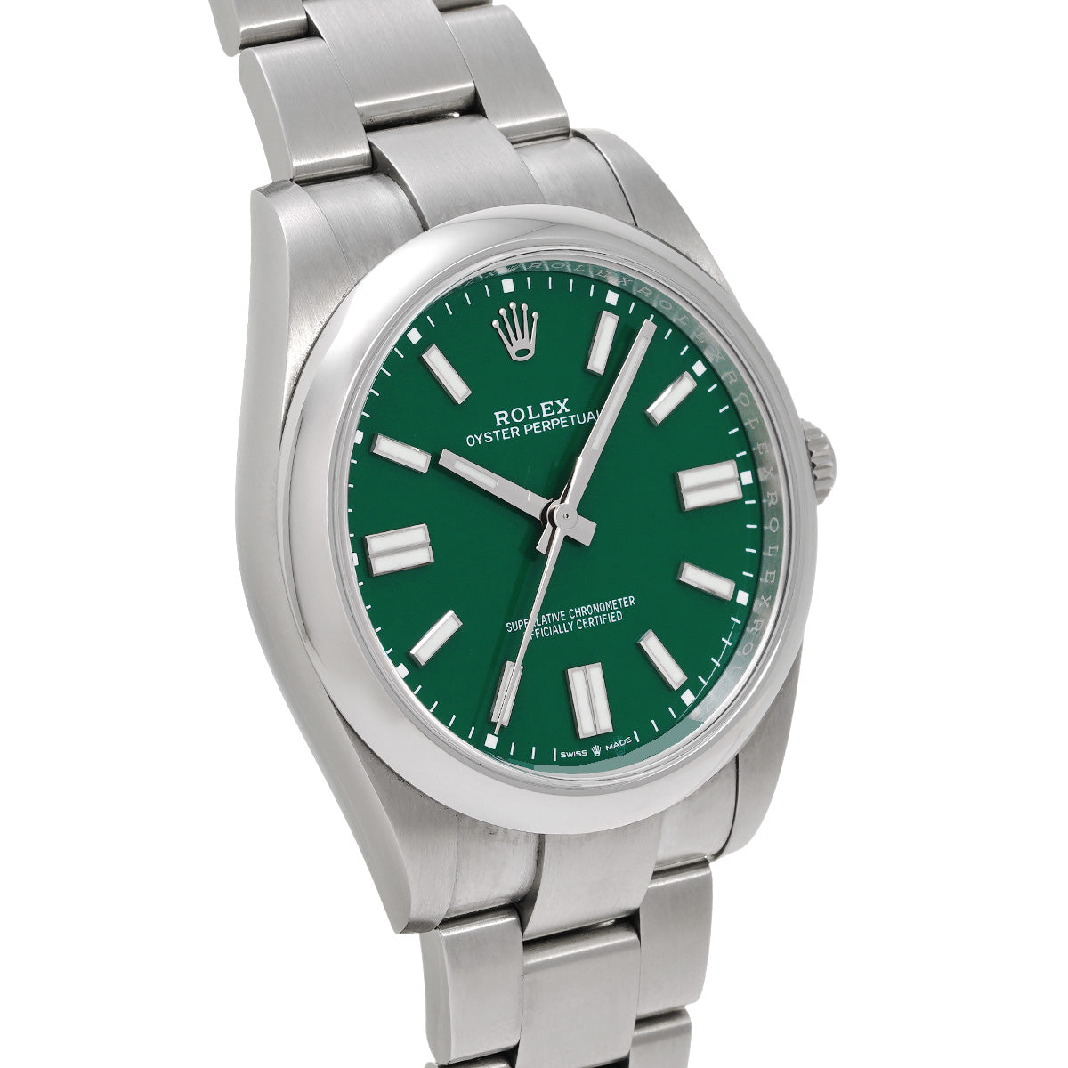 Oyster Perpetual 41 124300 Random Serial Green ROLEX Men's [Pre-Owned].