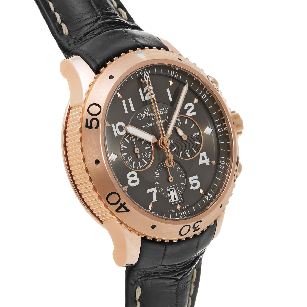 Transatlantique Type XXI 3810BR/92/9ZU Brown Breguet Men's [Pre-Owned].