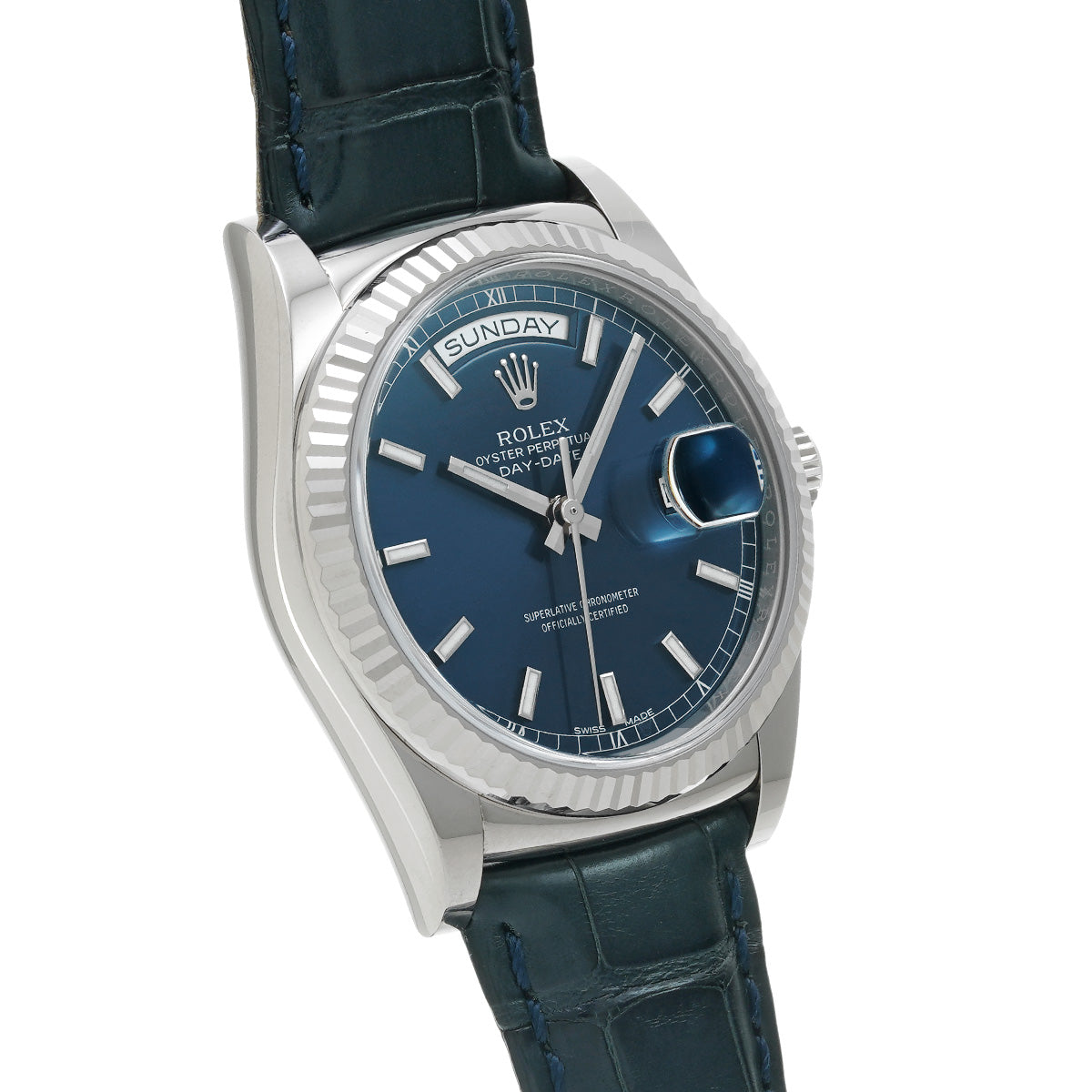 Day Date 118139 Random Serial Blue ROLEX Men's [Pre-owned].