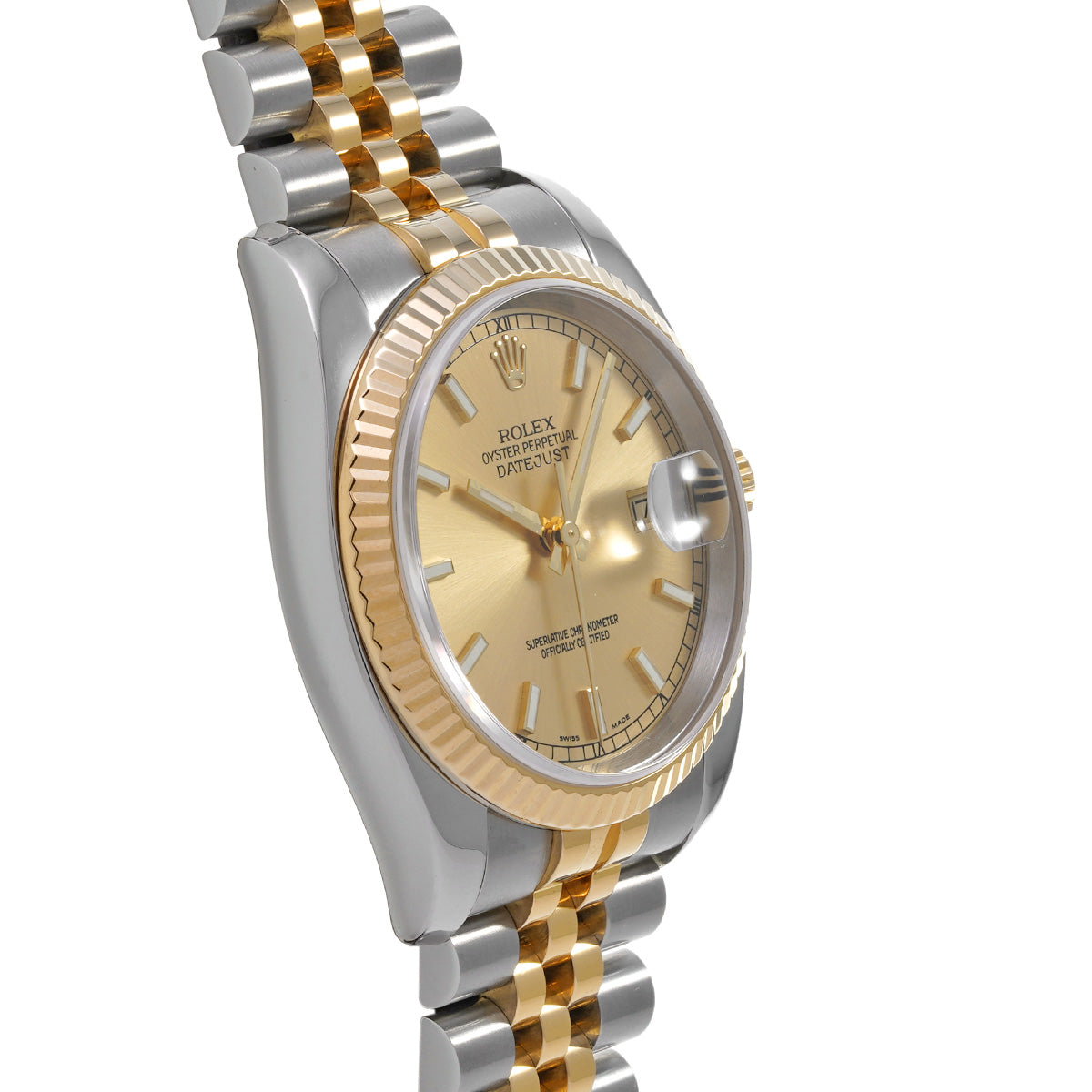 Datejust 116233 F (manufactured circa 2003) Champagne ROLEX Men's [Pre-Owned].