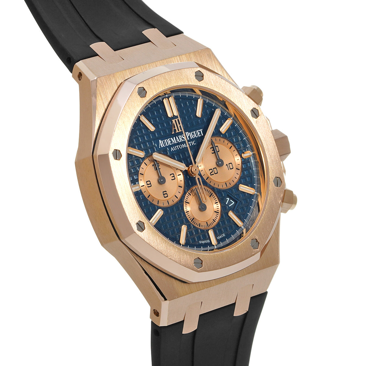 Royal Oak Chronograph 26331OR.OO.D315CR.01 Blue/Pink Gold AUDEMARS PIGUET Men's [Pre-Owned]