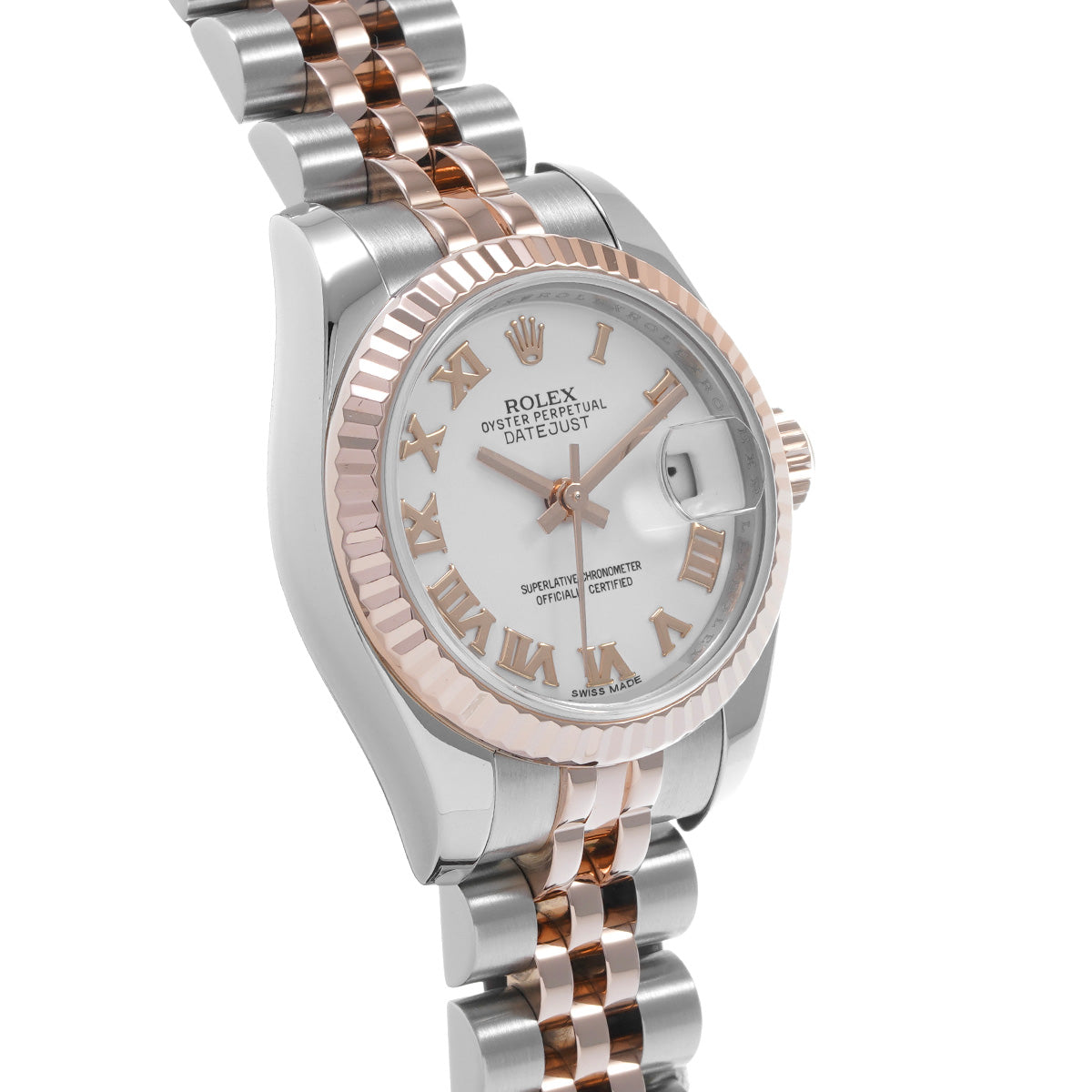 DATE JUST 179171 Random Serial White ROLEX Ladies [Pre-Owned].