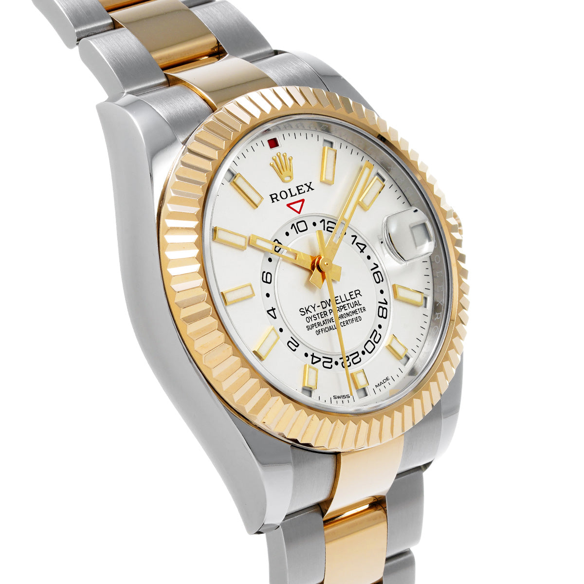 SKYDWELLER 326933 Random Serial White ROLEX Men's [Pre-Owned].