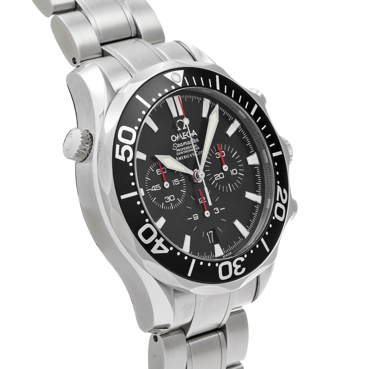 Seamaster 300 Chronograph America's Cup 2594.50 Black OMEGA Men's [Pre-Owned].