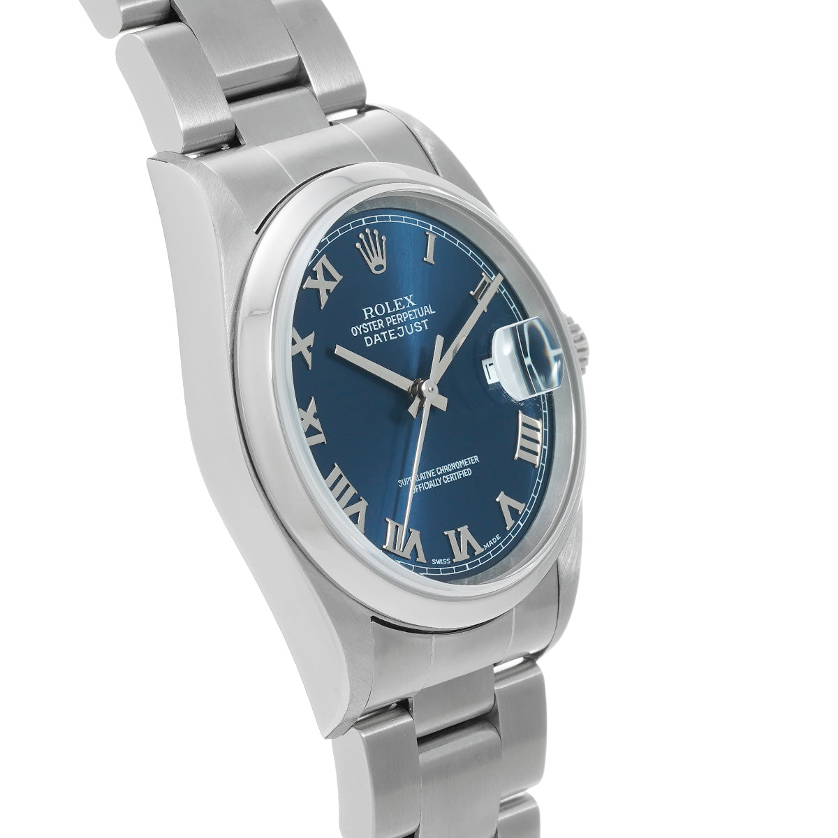DATE JUST 16200 P (made around 2000) Blue ROLEX Men's [Pre-owned].