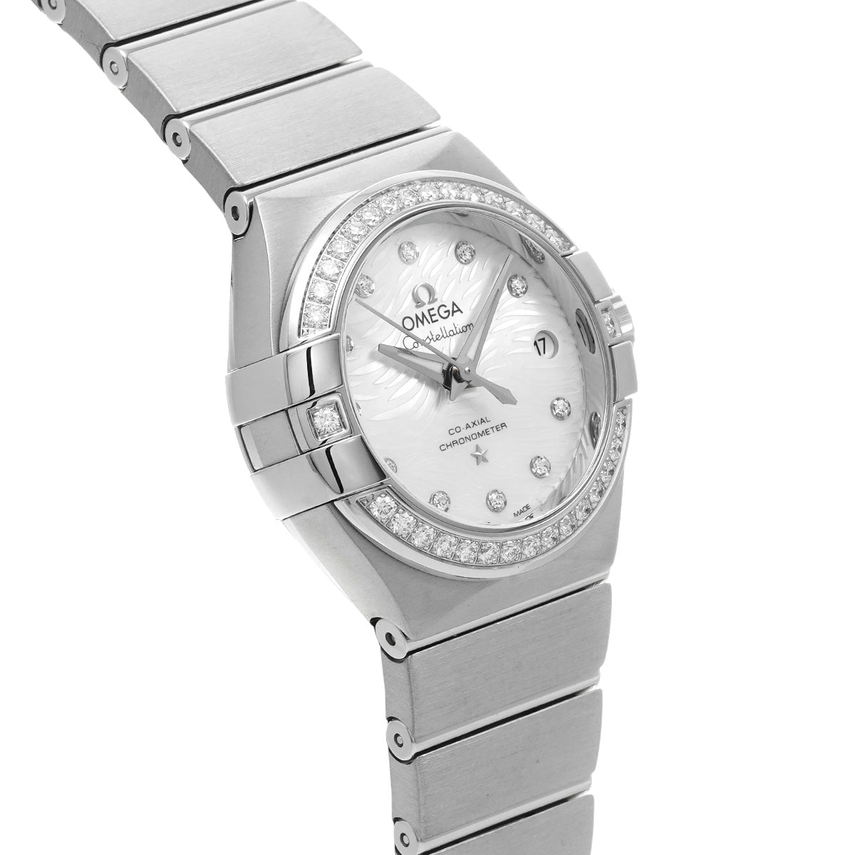 Constellation Co-Axial 123.15.27.20.55.003 White MOP/Diamond OMEGA Ladies [New]