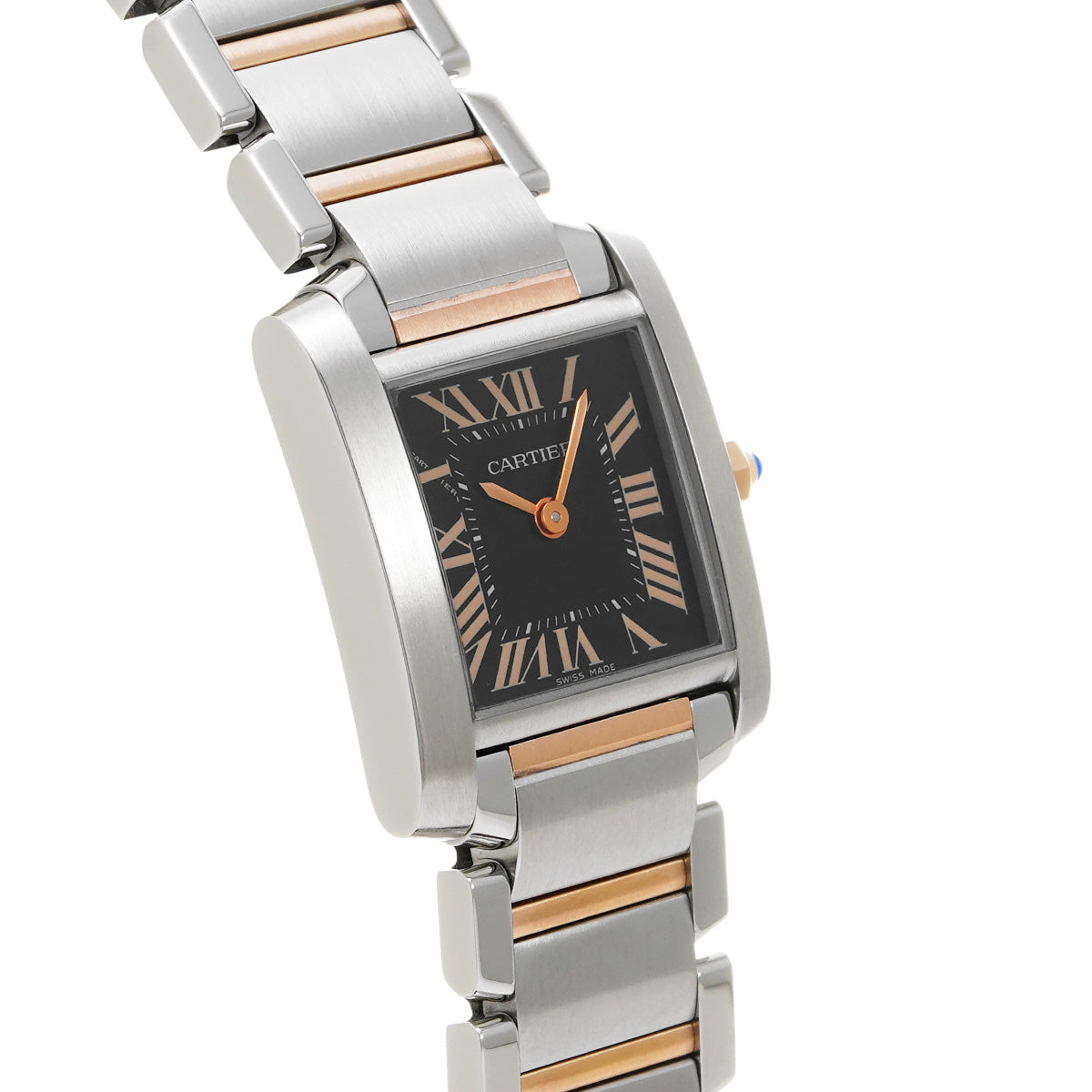 Tank Francaise SM W5010001 Black CARTIER Ladies [Pre-owned]