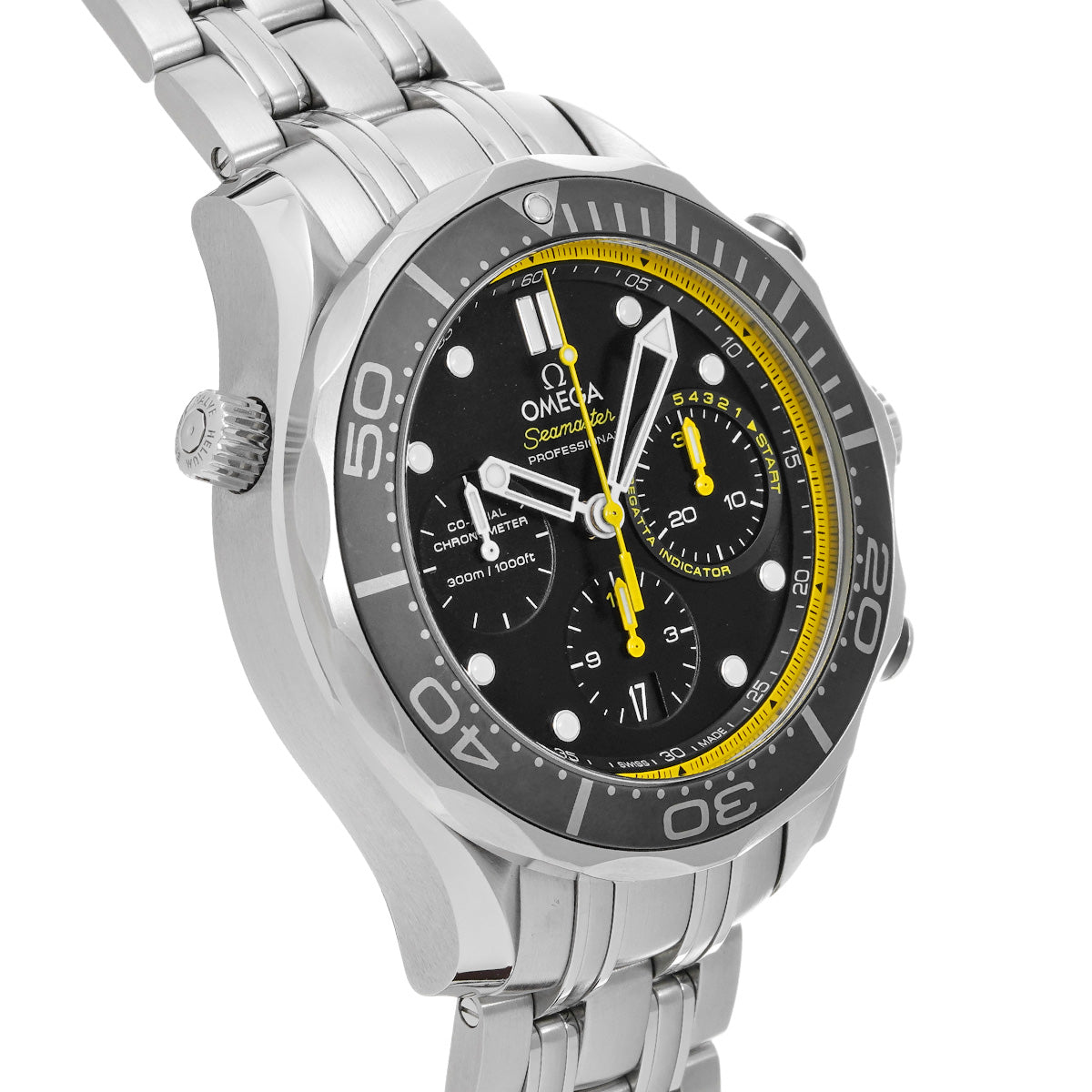 Seamaster Diver 300 Co-Axial Chronograph Regatta 212.30.44.50.01.002 Black OMEGA Men's [Pre-Owned].