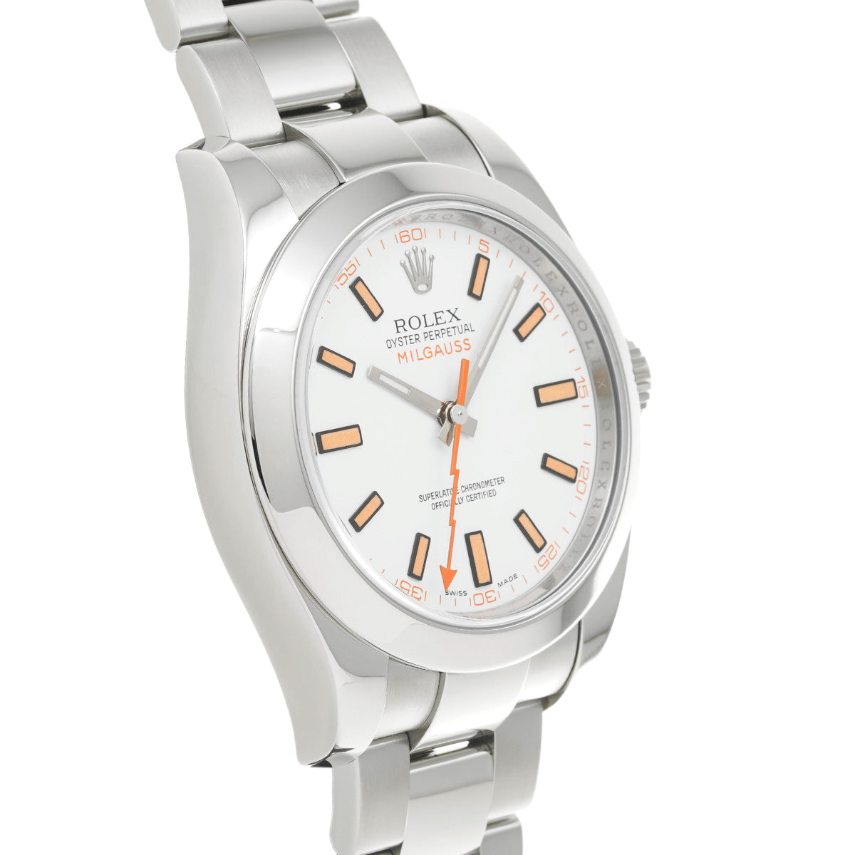 Milgauss 116400 V (made around 2008) White ROLEX Men's [Pre-Owned].