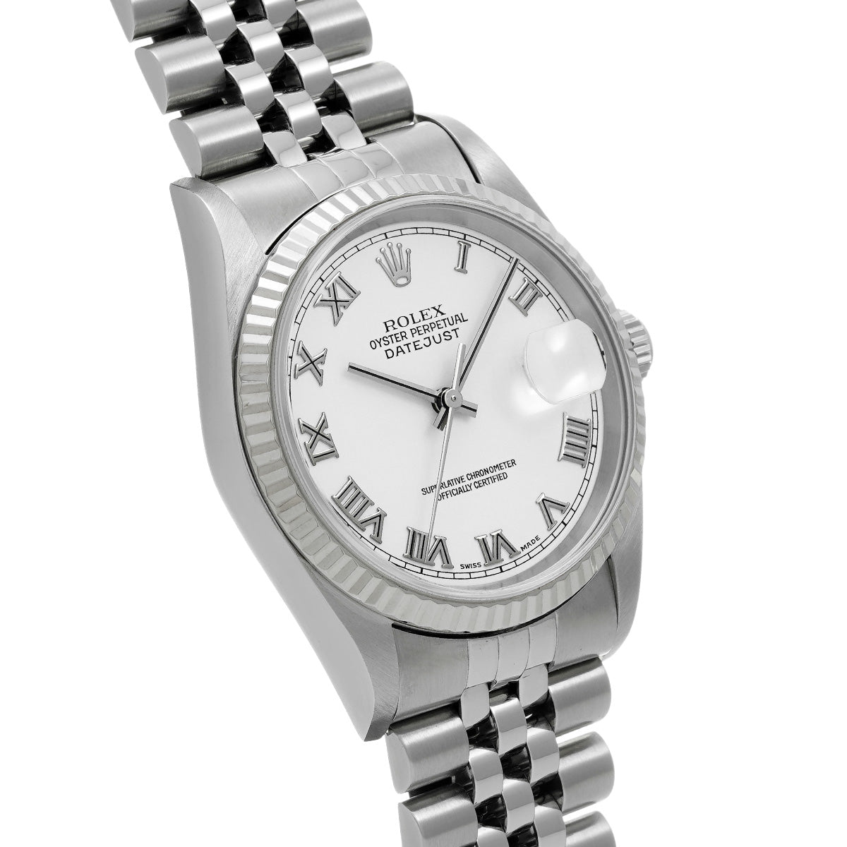 DATE JUST 16234 P (made around 2000) White ROLEX Men's [Pre-Owned].