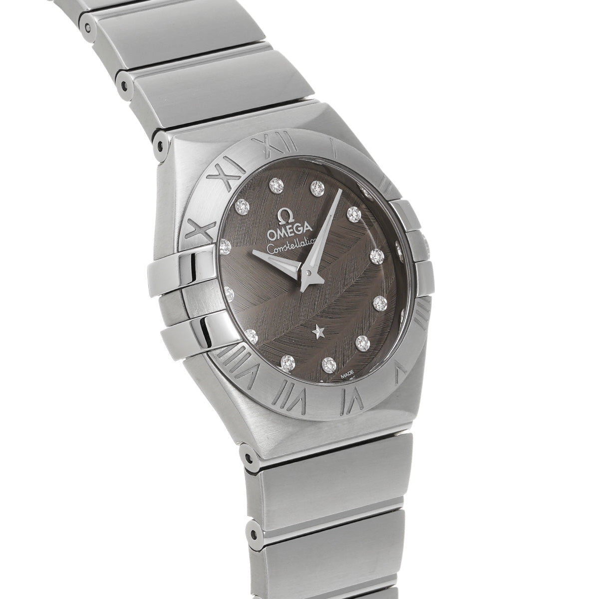 Constellation Quartz 123.10.27.60.56.001 Gray/Diamond OMEGA Ladies [Pre-owned].
