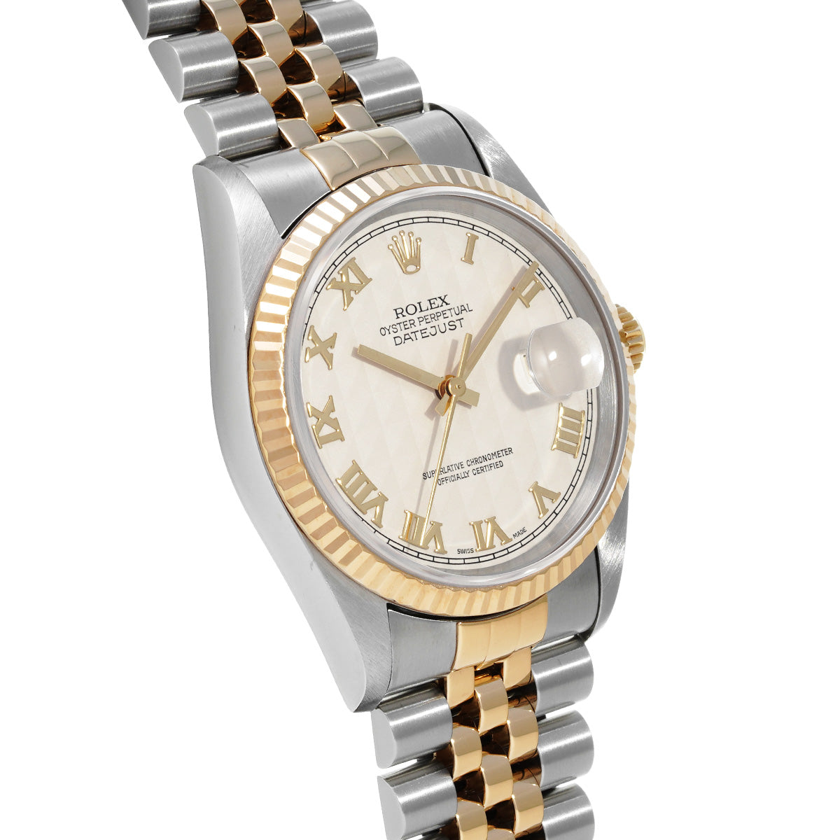 Datejust 16233 T (manufactured circa 1997) Ivory ROLEX Men's [Pre-Owned].