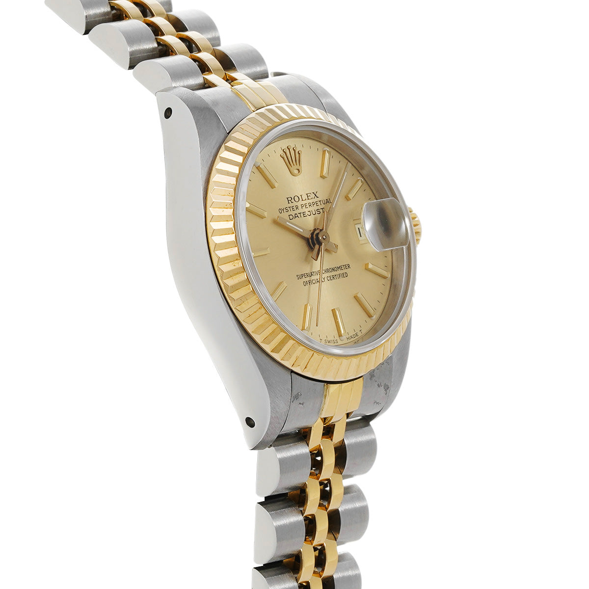 DATE JUST 69173 98th (manufactured circa 1987) Champagne ROLEX Ladies [Pre-Owned].