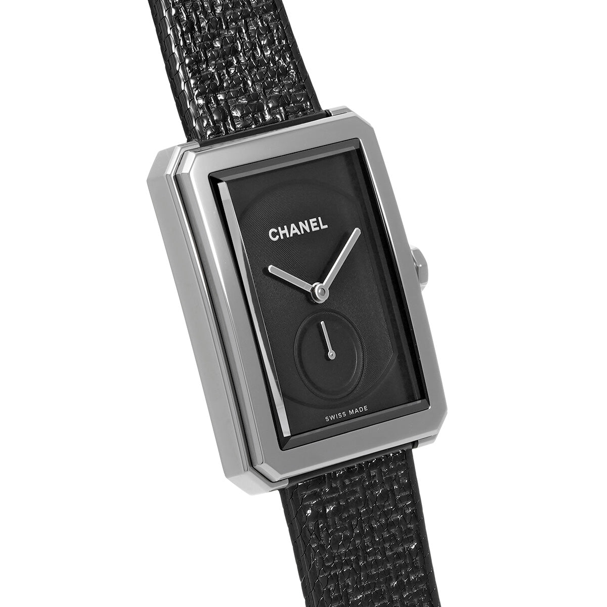 Boyfriend Tweed H5201 Black CHANEL Unisex [Pre-owned].
