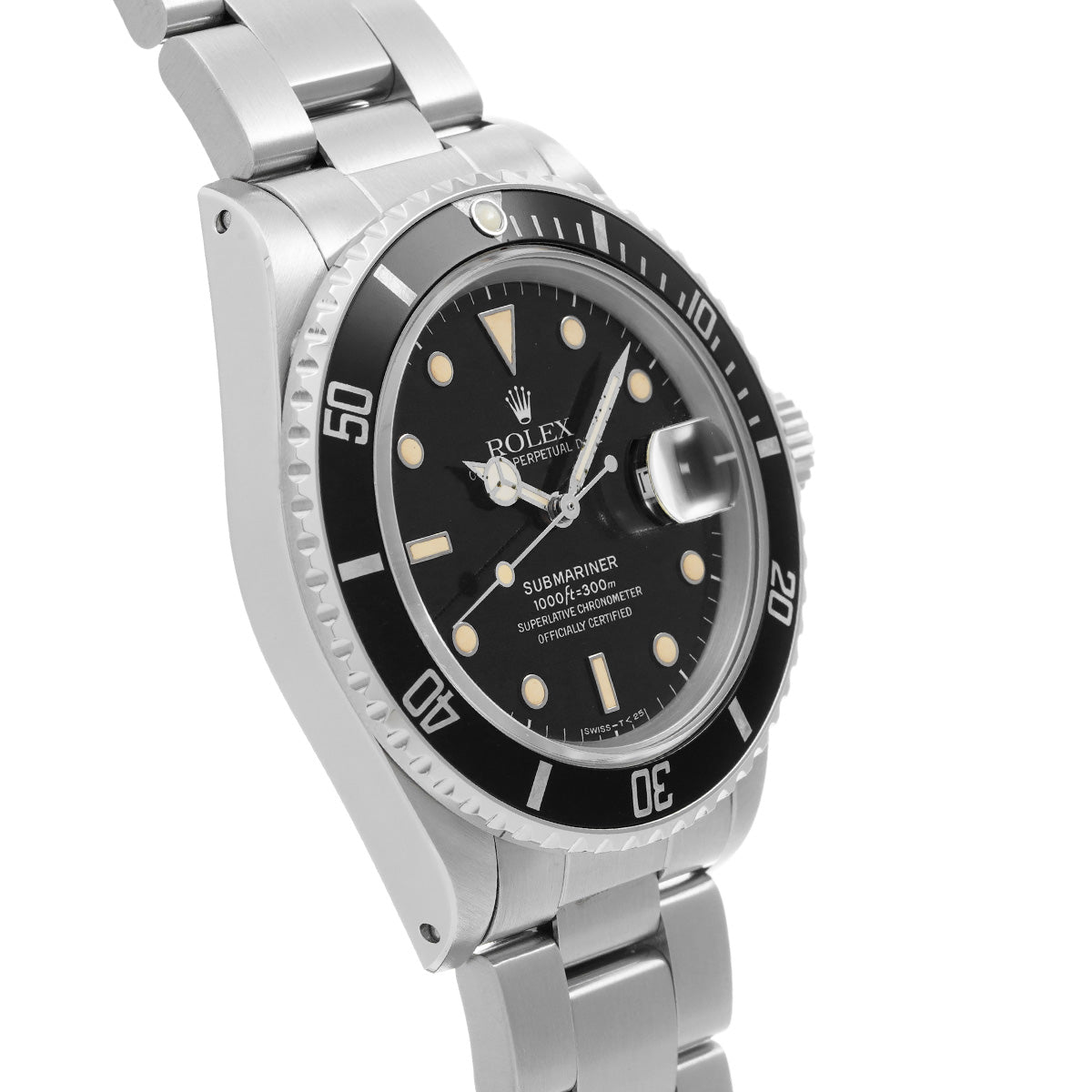 Submariner Date 16800 93s (manufactured circa 1986) Black ROLEX Men's [Pre-Owned].