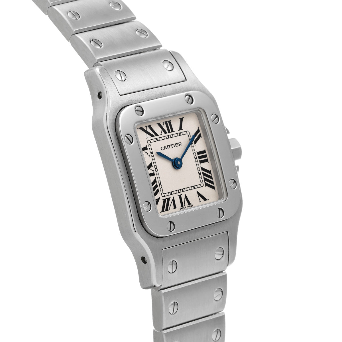 Santos Garbet SM W20056D6 Silver CARTIER Ladies [Pre-owned]