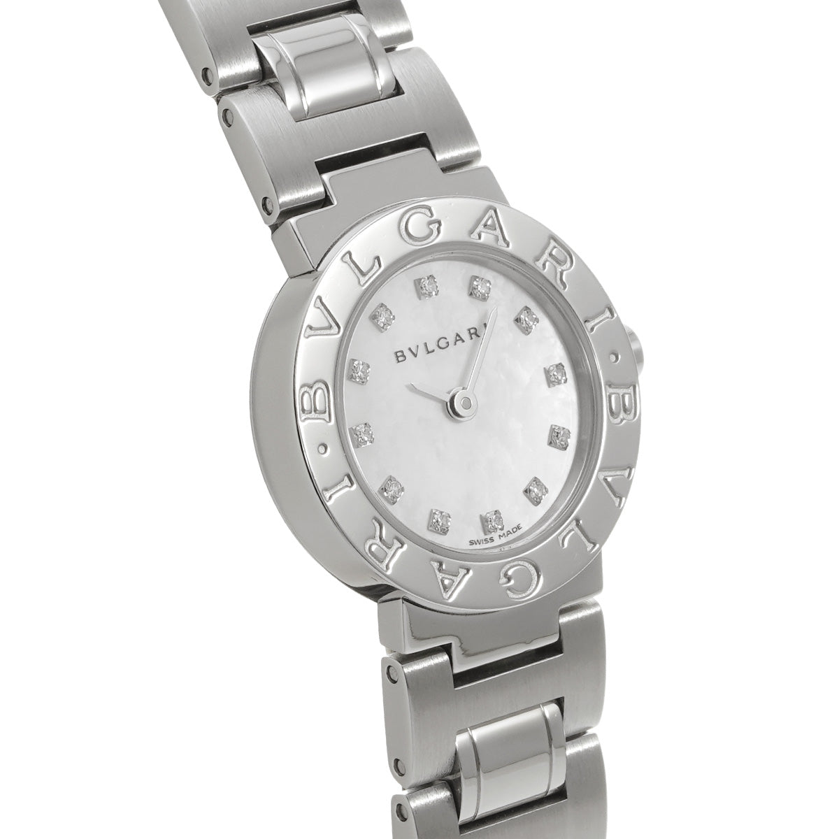 Bulgari Bulgari BB23WSS White MOP/Diamond BVLGARI Ladies [Pre-Owned].