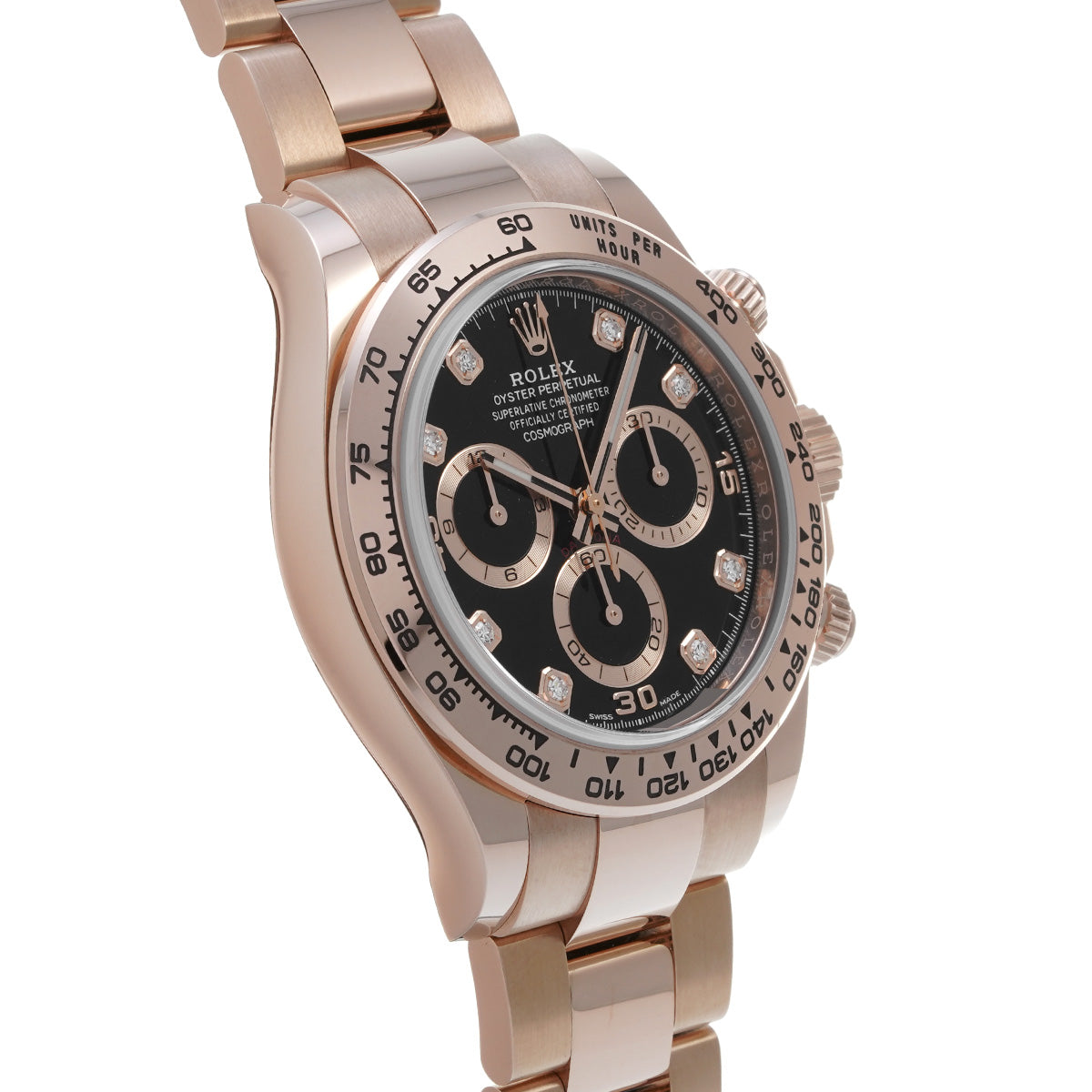 Cosmograph Daytona 116505G Random Serial Black/Diamond ROLEX Men's [Pre-Owned].