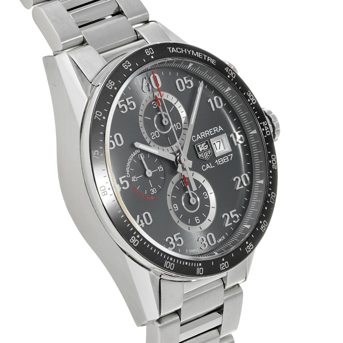 CARRERA Calibre 1887 Chronograph CAR2A11.BA0799 Gray TAG HEUER Men's [Pre-Owned]