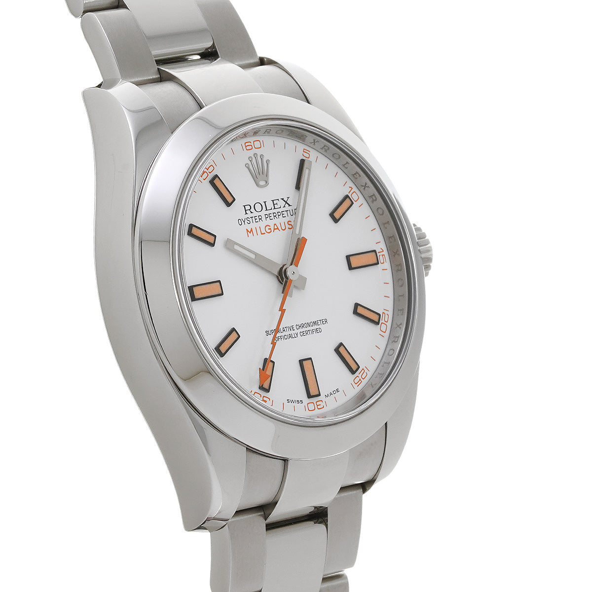 Milgauss 116400 V (manufactured around 2009) White ROLEX Men's [Pre-Owned].