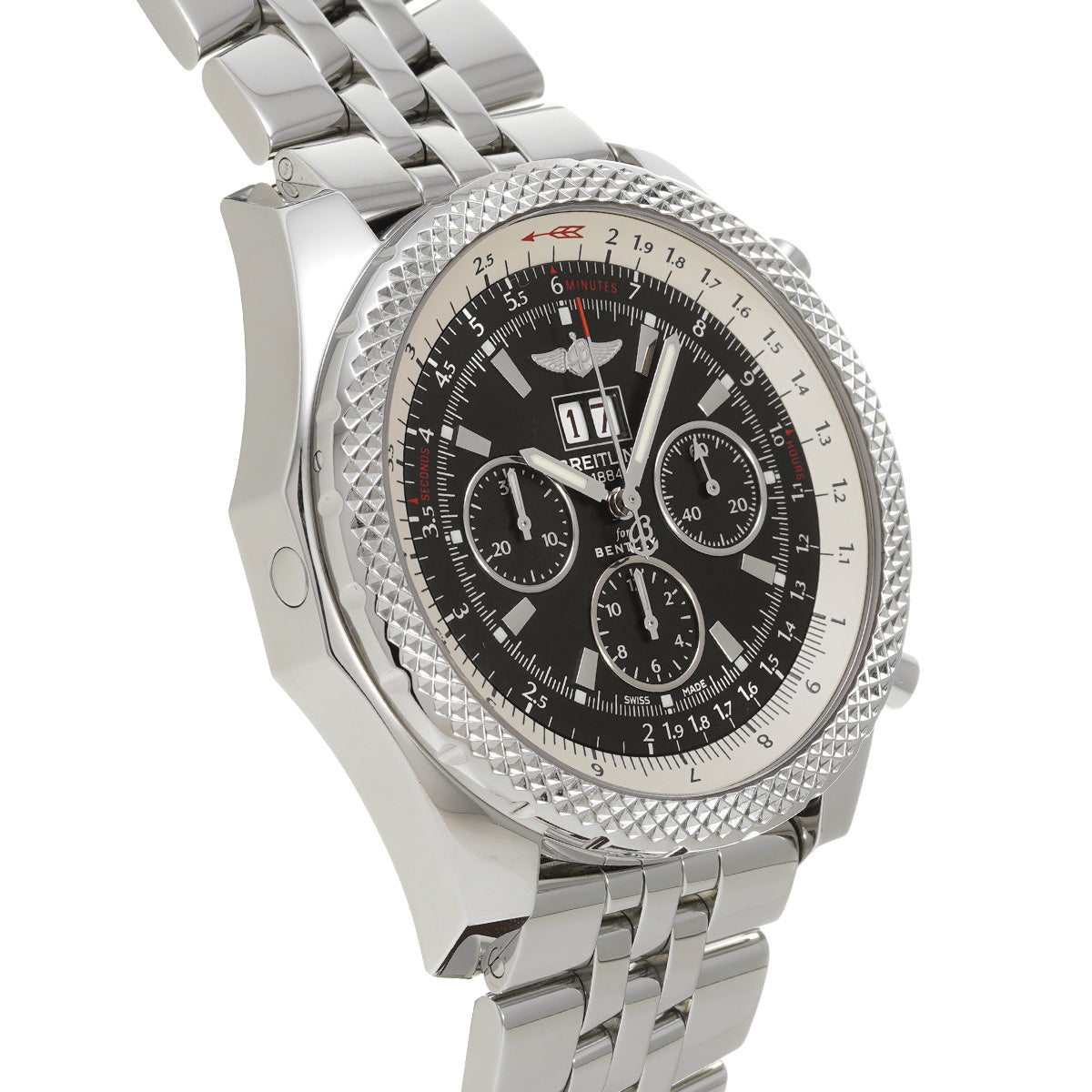 A444B59SP Bentley 6.75 Black BREITLING Men's [Pre-Owned].