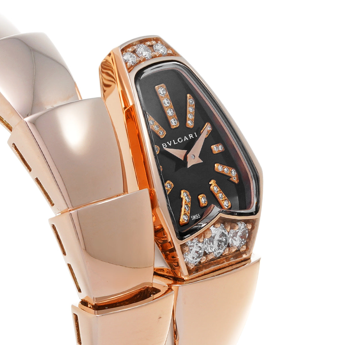 Serpenti SPP26BGD1GD.1T Black/Diamond BVLGARI Ladies [Pre-Owned].
