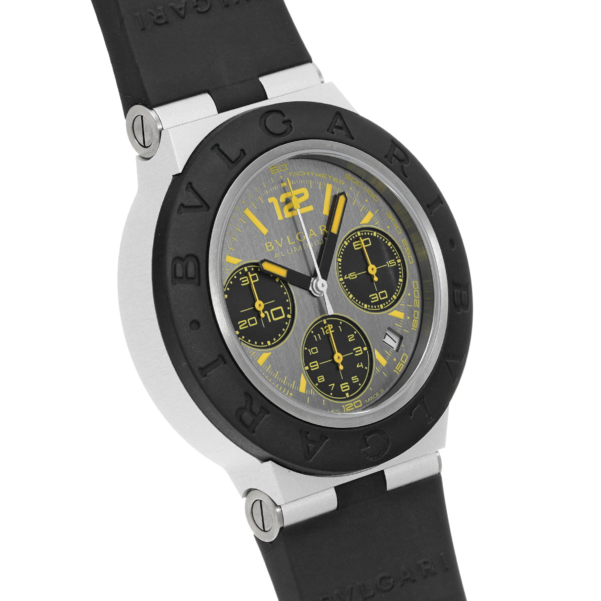 Aluminium Gran Turismo BB41ATCH Gray BVLGARI Men's [Pre-owned]