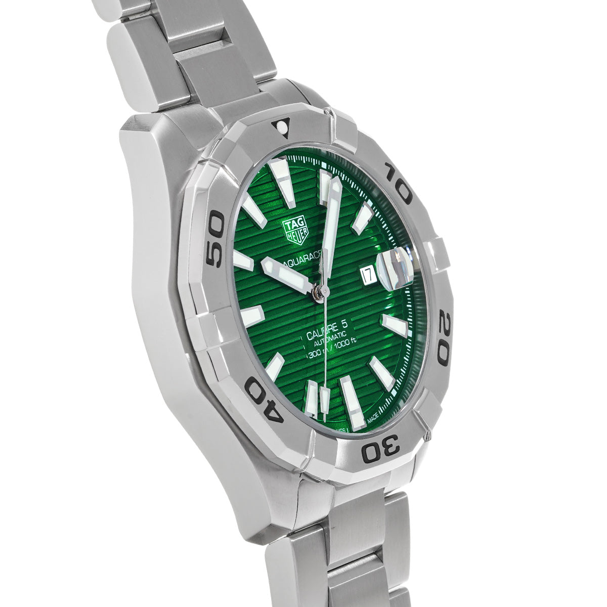 Aquaracer Calibre 5 WAY2015.BA0927 Green TAG HEUER Men's [Pre-Owned].