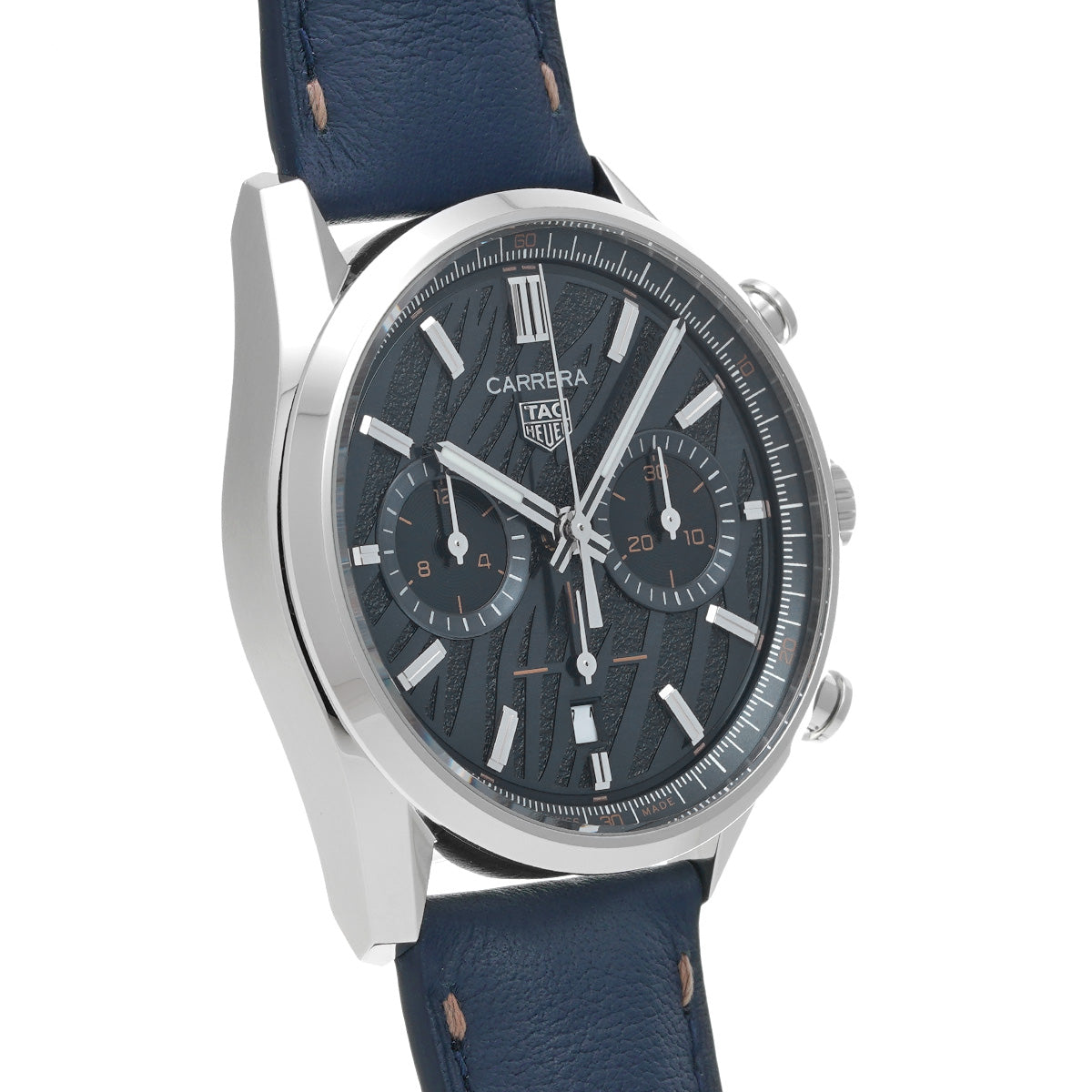 CARRERA CALIBRE HEUER 02 Chronograph Japan Limited Edition CBN201A.FC6539 Blue/Black TAG HEUER Mens [Pre-Owned].