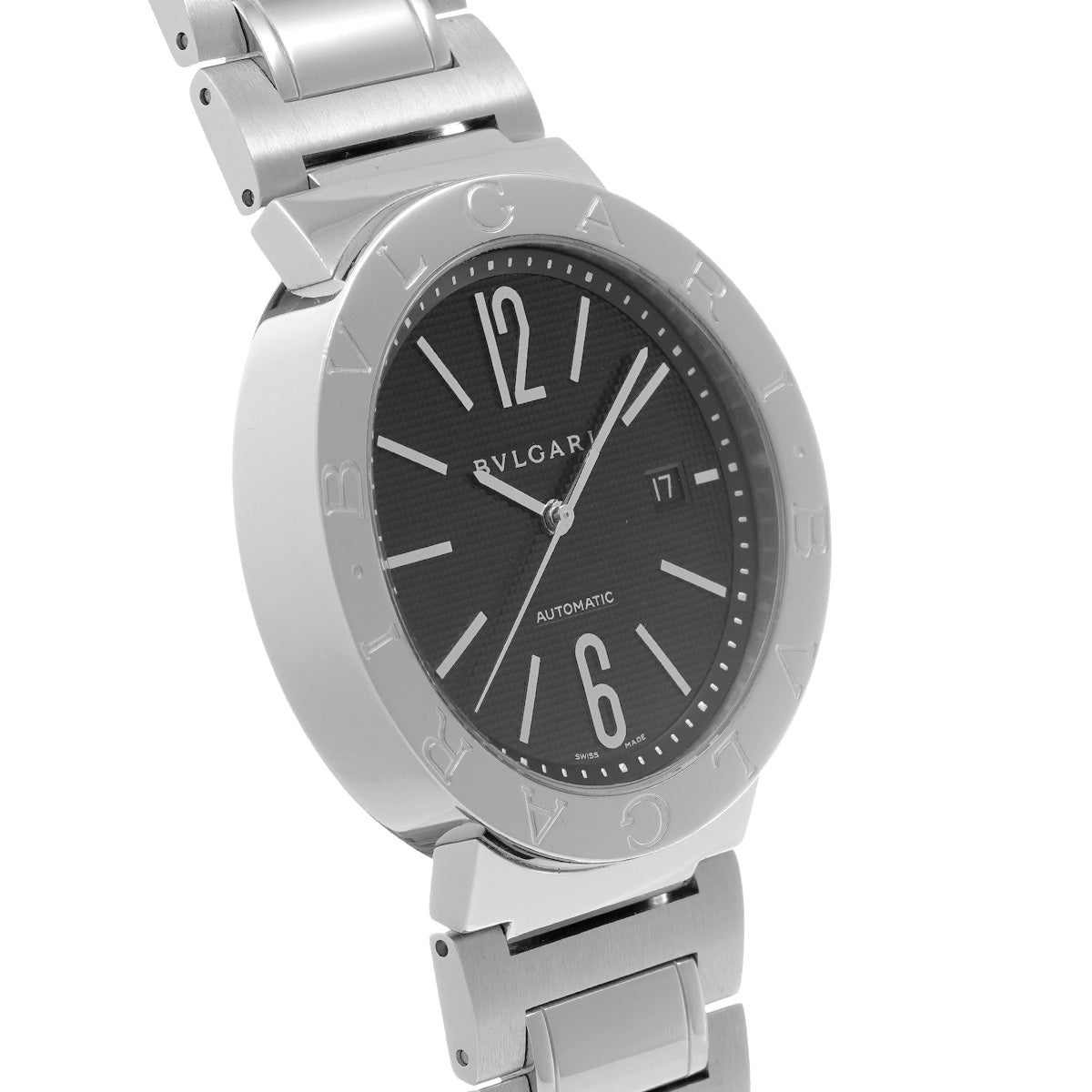 Bulgari Bulgari BB42BSSD AUTO Black BVLGARI Men's [Pre-Owned].
