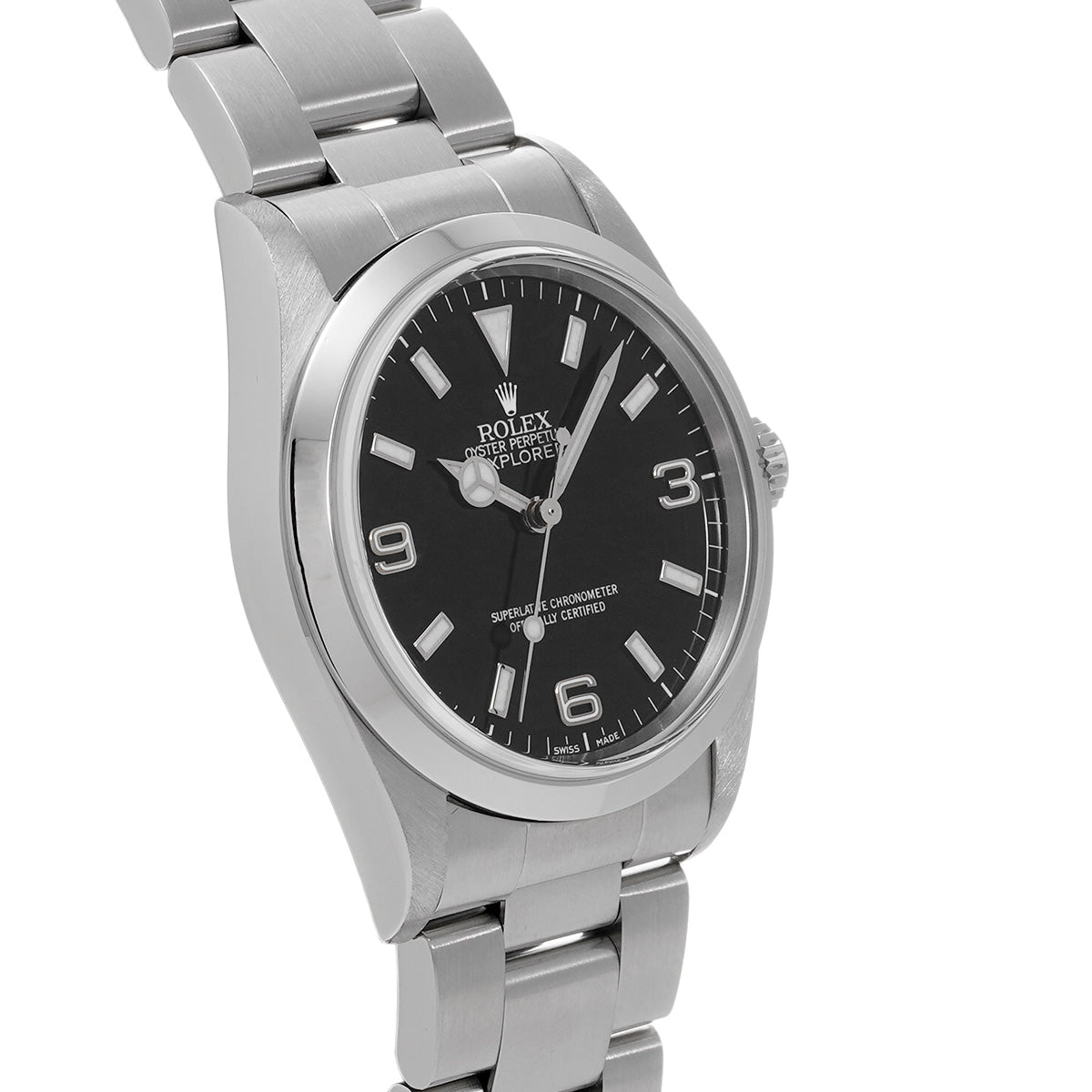 Explorer 14270 A (manufactured circa 1998) Black ROLEX Men's [Pre-Owned].