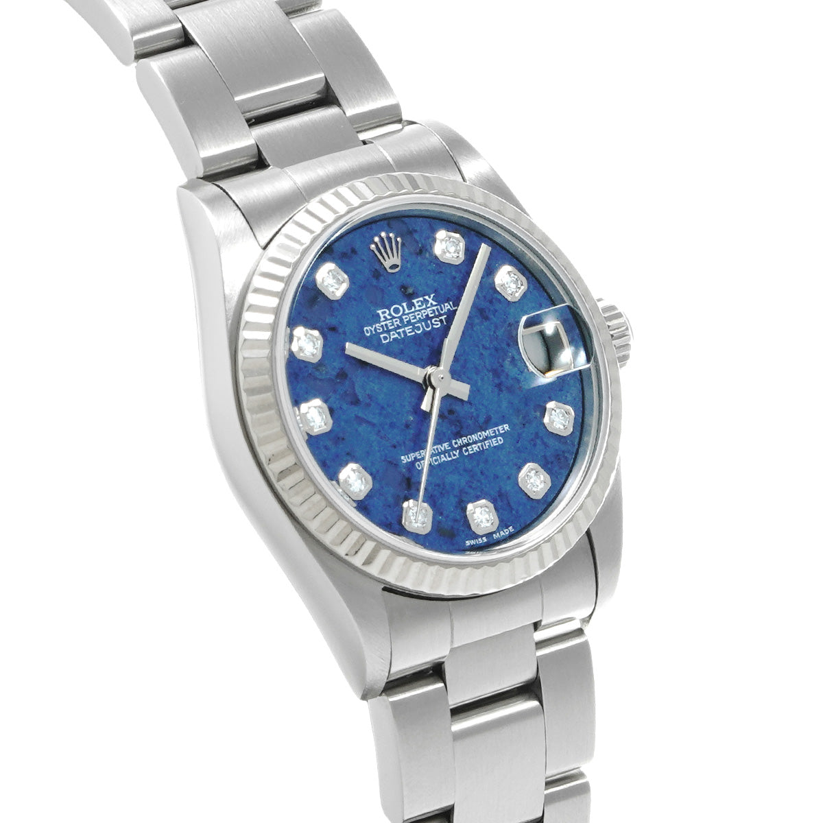 DATE JUST 78274G A (manufactured circa 1999) Sodalite/Diamond ROLEX Unisex [Pre-Owned].