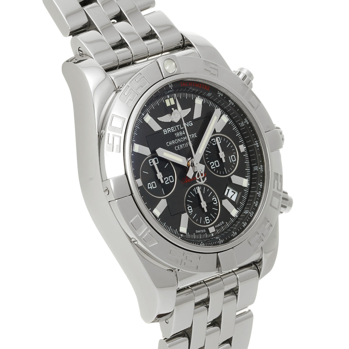 Chronomat 44 A011M24PA Gray/Black BREITLING Men's [Pre-Owned]