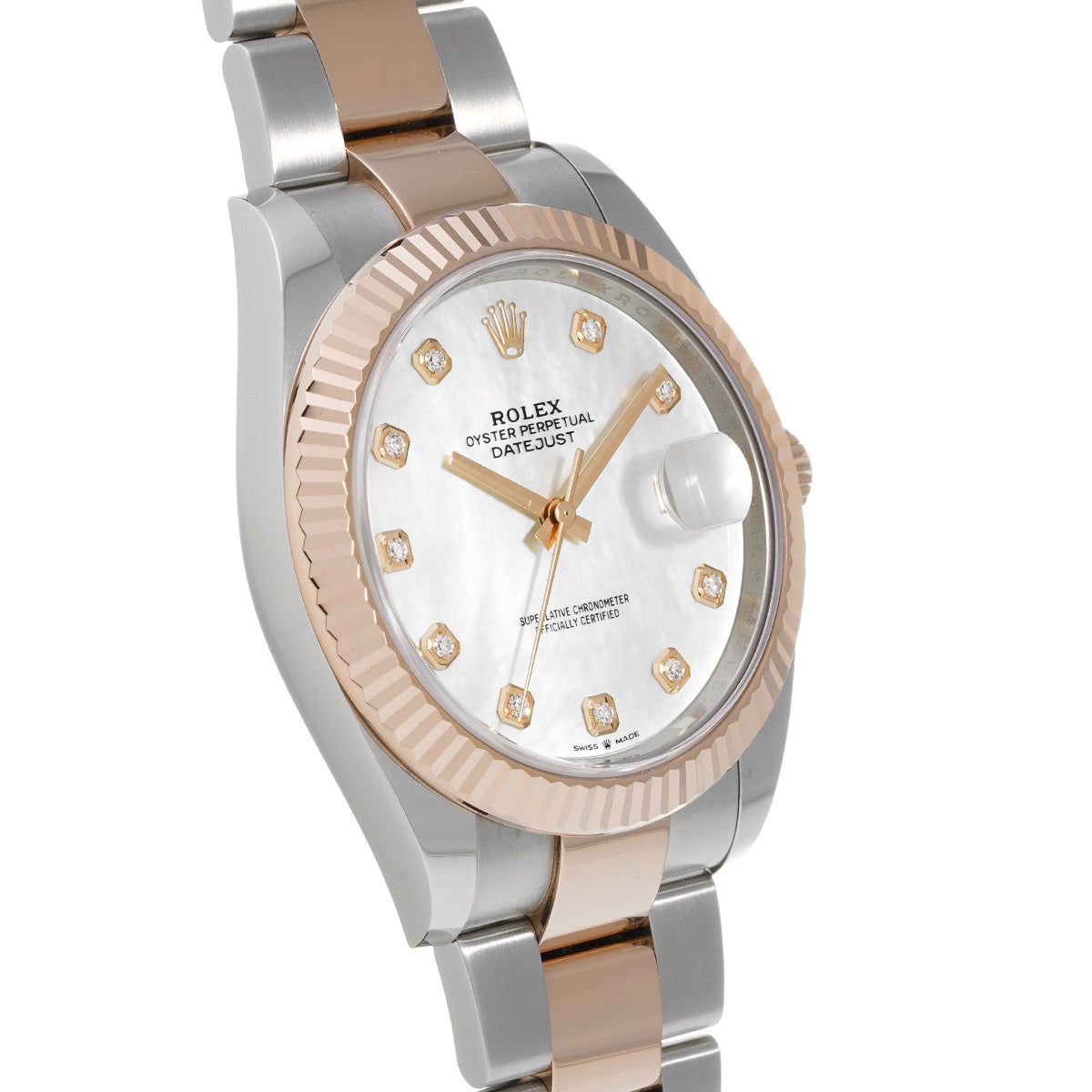 DATE JUST 41 126331NG Random Serial White MOP/Diamond ROLEX Men's [Pre-Owned].