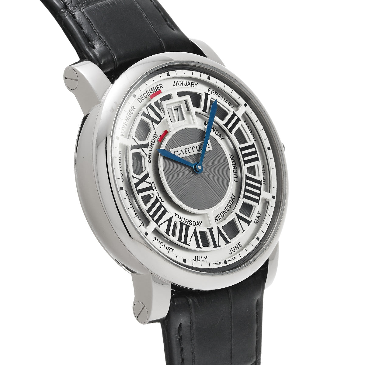 Rotonde de Cartier Annual Calendar W1580002 Gray/Silver CARTIER Men's [Pre-Owned].