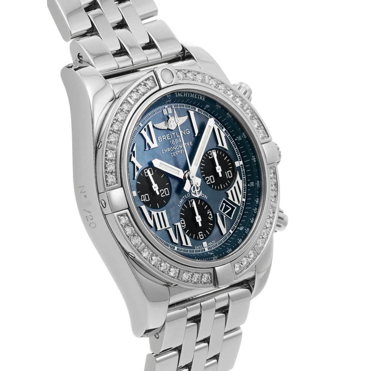 Chronomat 44 Japan Limited 20 pieces AB01114A/BG64 Black MOP BREITLING Men's [Pre-Owned].