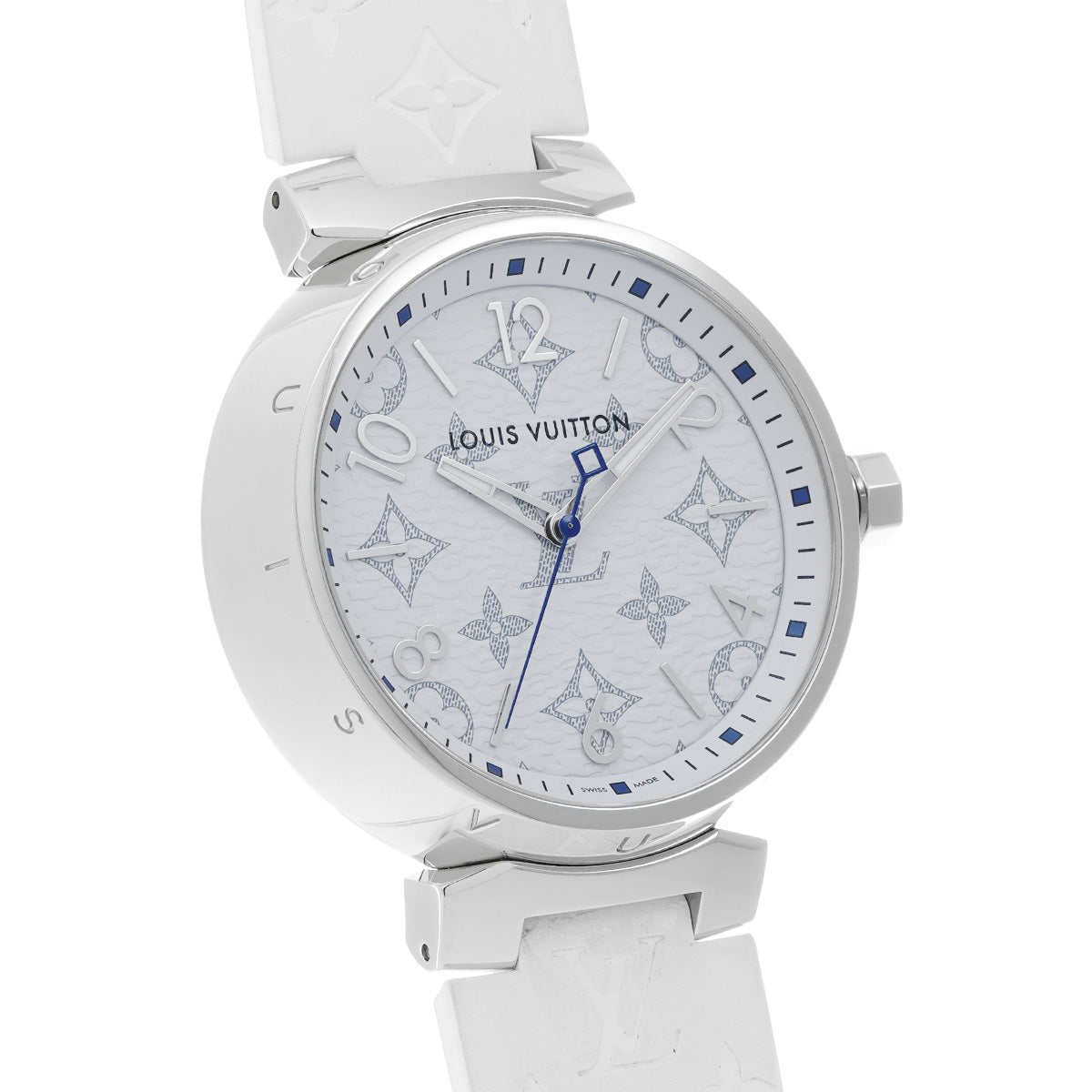 Tambour Monogram QA114Z White LOUIS VUITTON Ladies [Pre-owned].