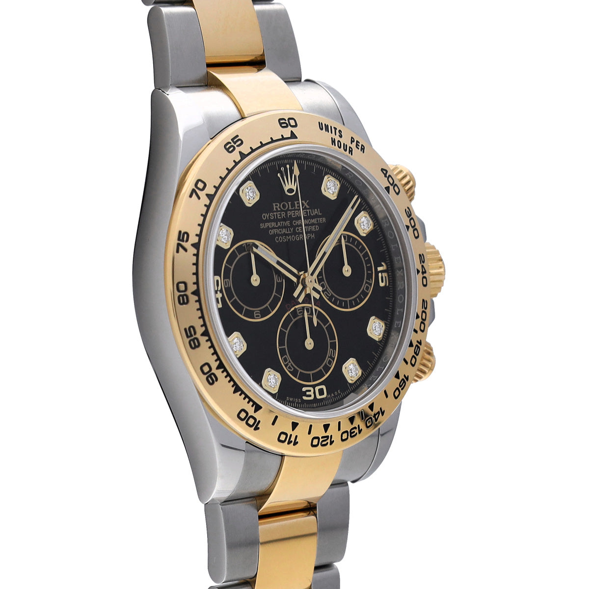 Cosmograph Daytona 116503G Black/Diamond ROLEX Men's [Pre-Owned].