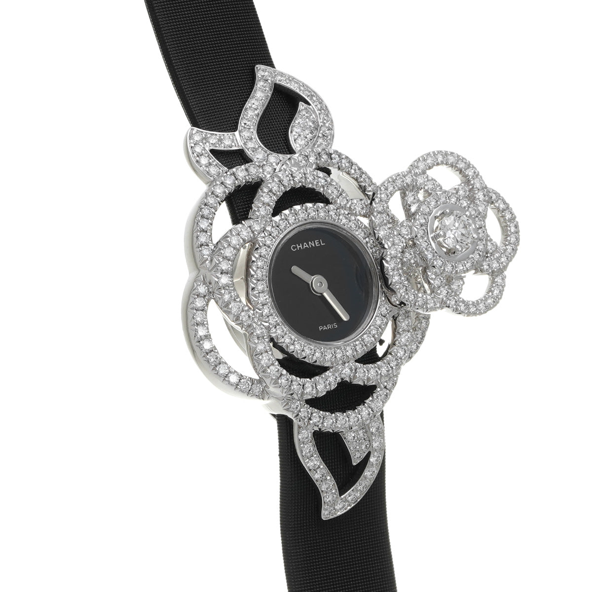 Camelia J3755 Black CHANEL Ladies [Pre-owned].
