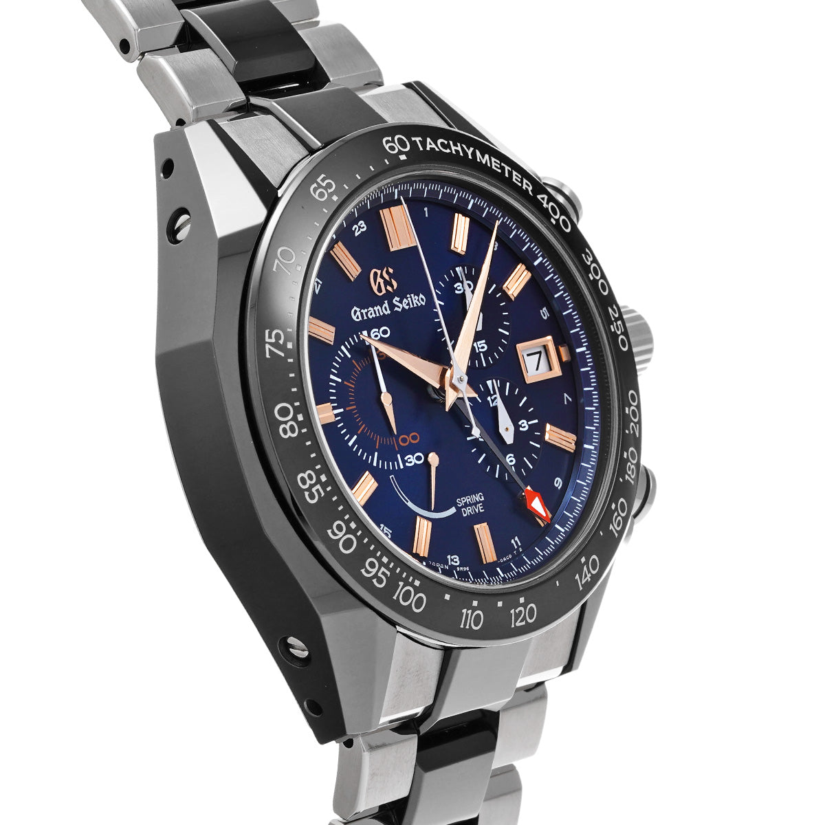 Sport Collection Spring Drive Chronograph GMT SBGC219 GS Blue Grand Seiko Men's [Pre-Owned].