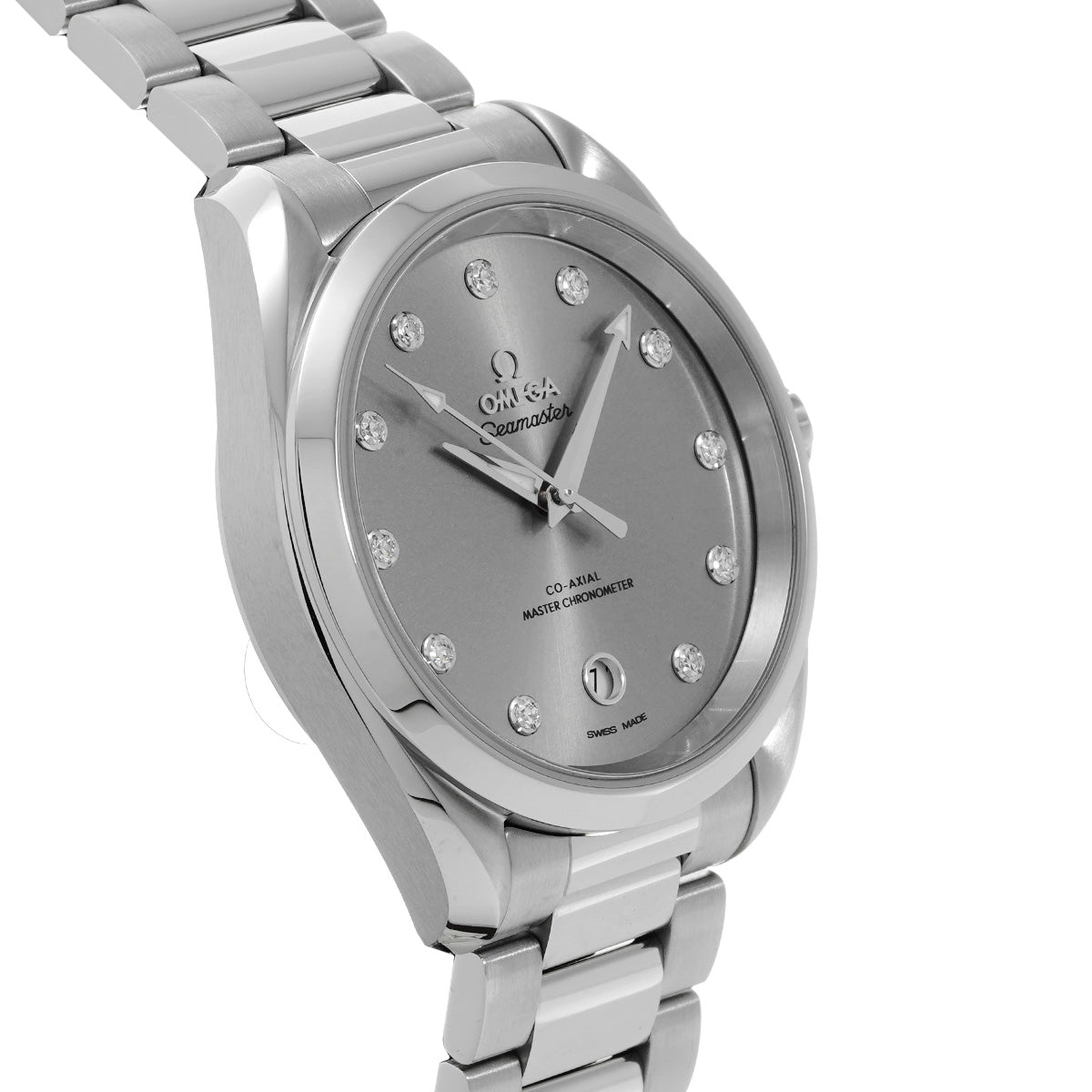 Seamaster Aqua Terra Co-Axial Master Chronometer 220.10.38.20.56.001 Gray/Diamond OMEGA Ladies [New]