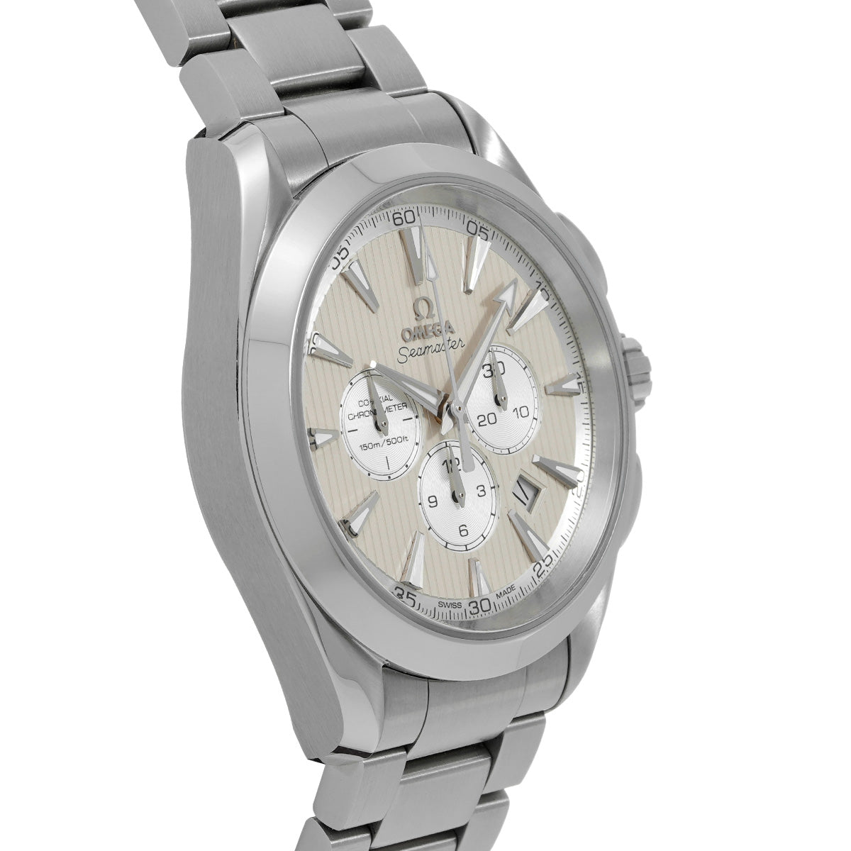 Seamaster Aqua Terra Co-Axial Chronograph 231.10.44.50.09.001 Ivory/Silver OMEGA Mens [Pre-owned]