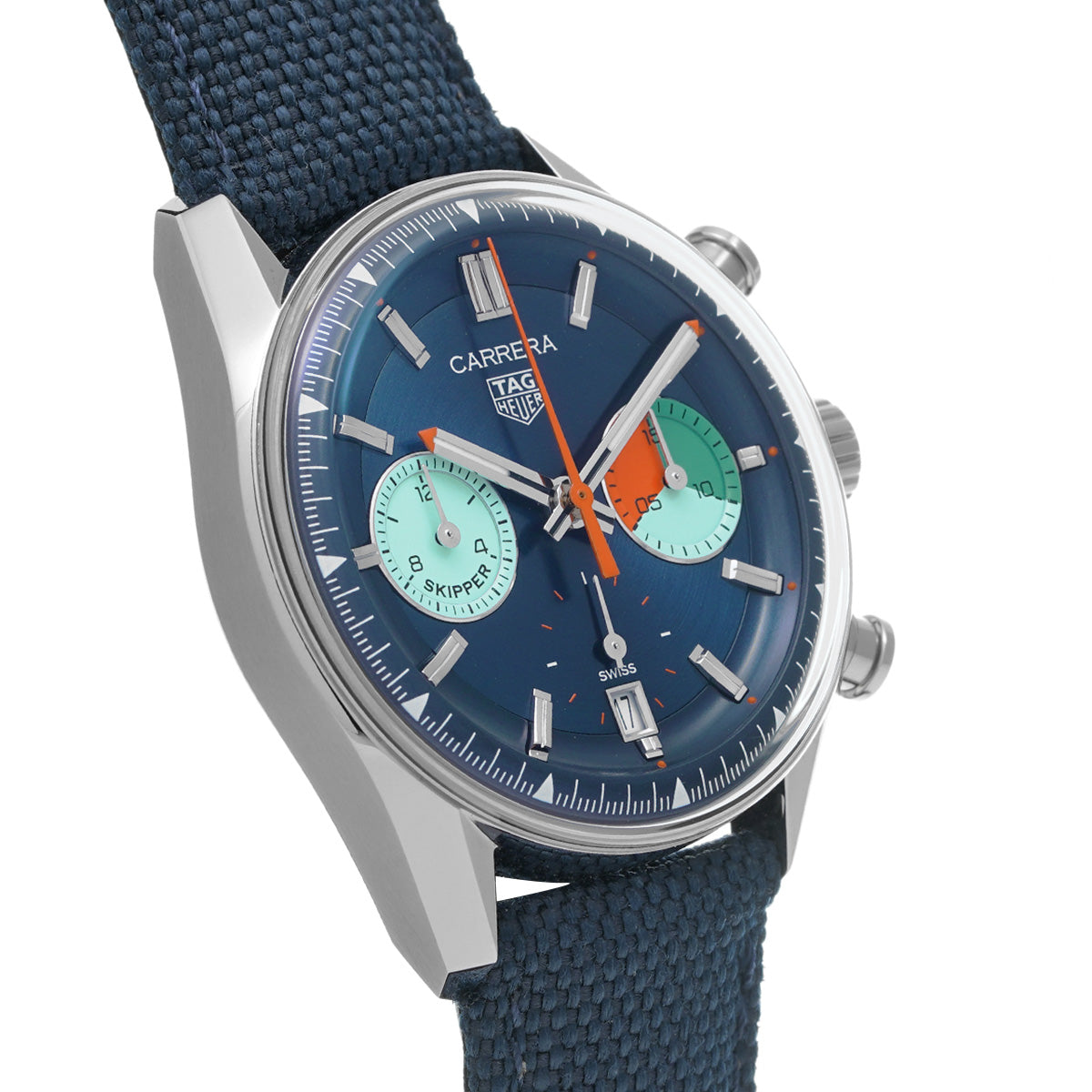 Carrera Skipper CBS2213.FN6002 Blue TAG HEUER Men's [Pre-Owned].