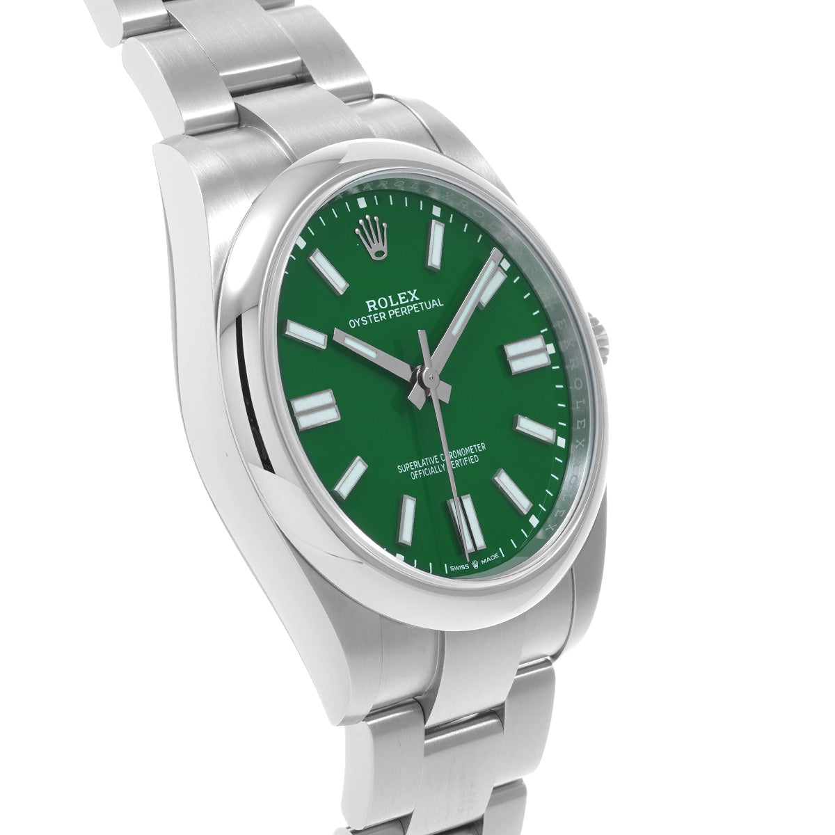 Oyster Perpetual 41 124300 Random Serial Green ROLEX Men's [Pre-Owned].