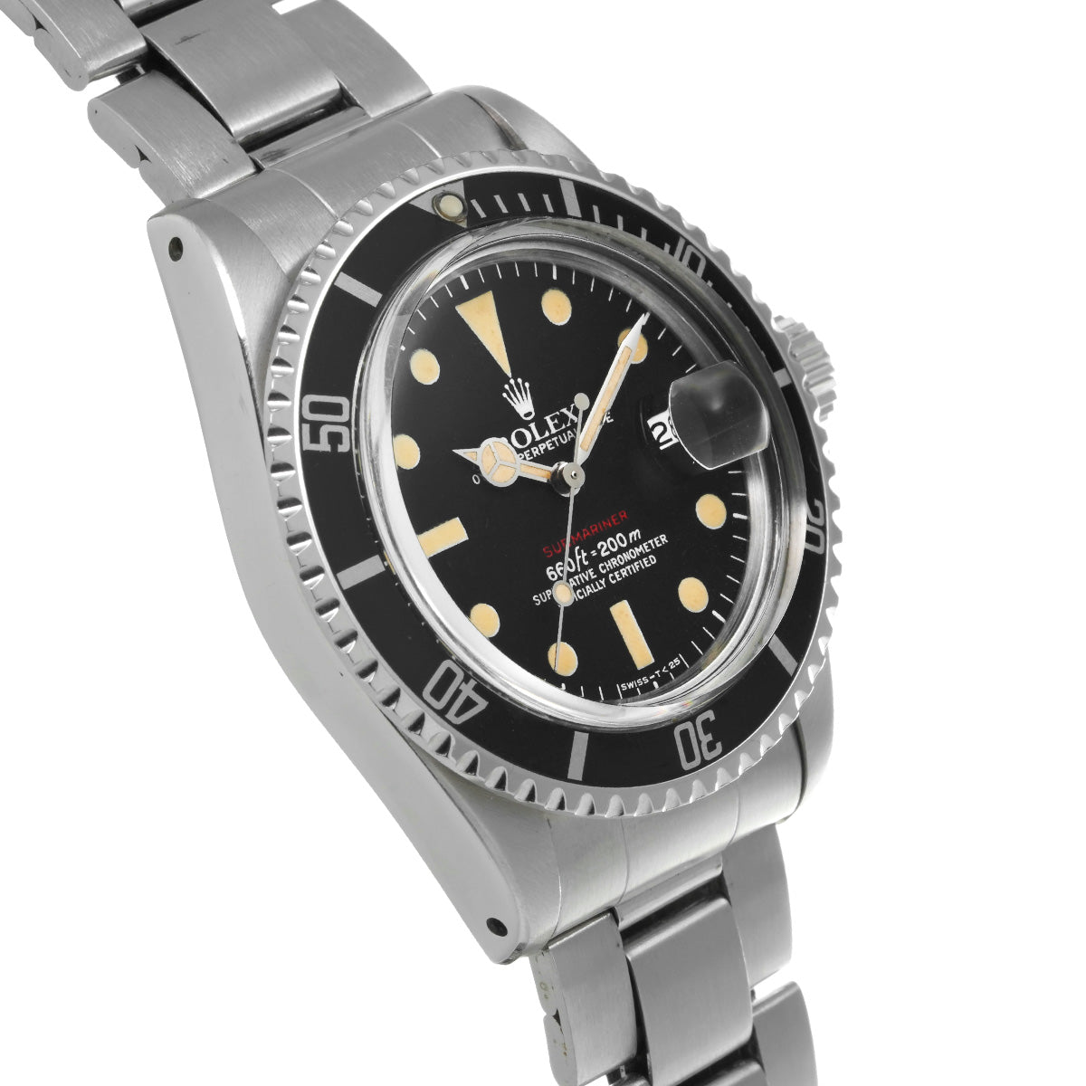 Submariner date mark6 1680 38s (manufactured circa 1974) Black ROLEX Men's [Pre-Owned].