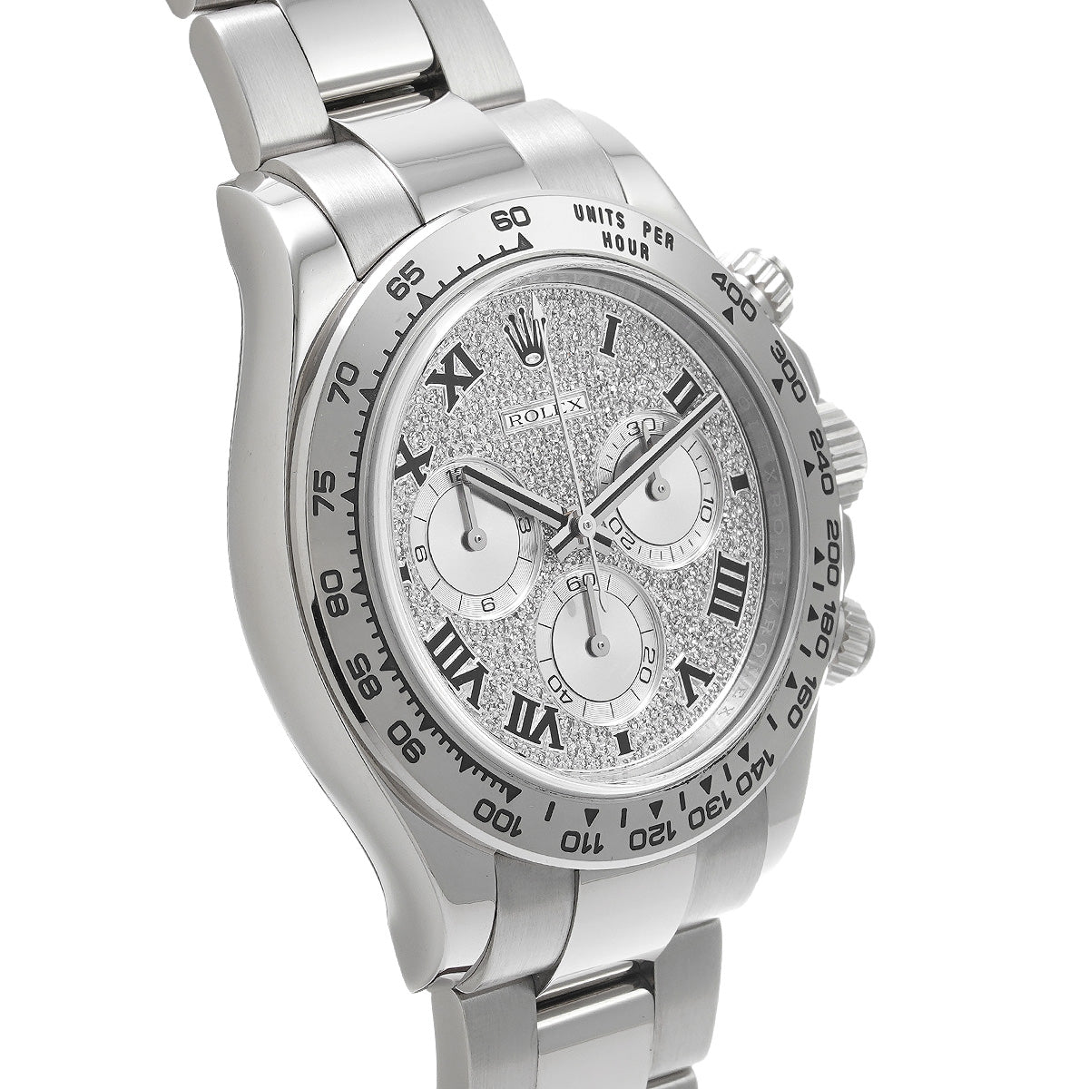 Cosmograph Daytona 116509ZER Random Serial Pav Diamond/Silver ROLEX Men's [Pre-Owned].