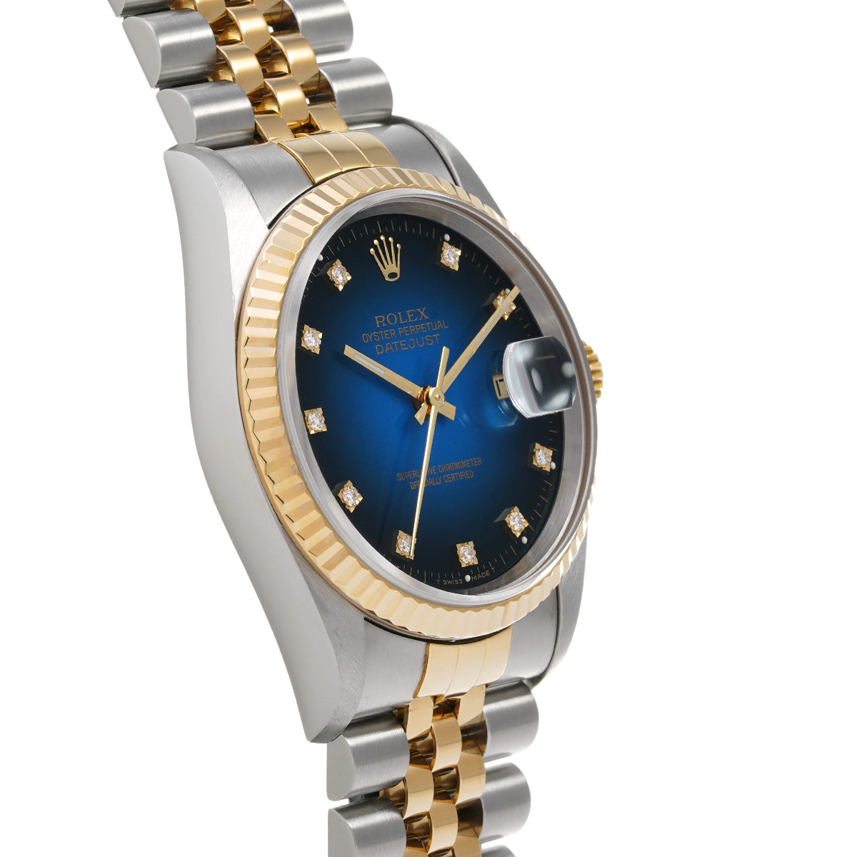 Datejust 16233G W (made around 1995) Blue Gradation/Diamond ROLEX Men's [Pre-Owned].